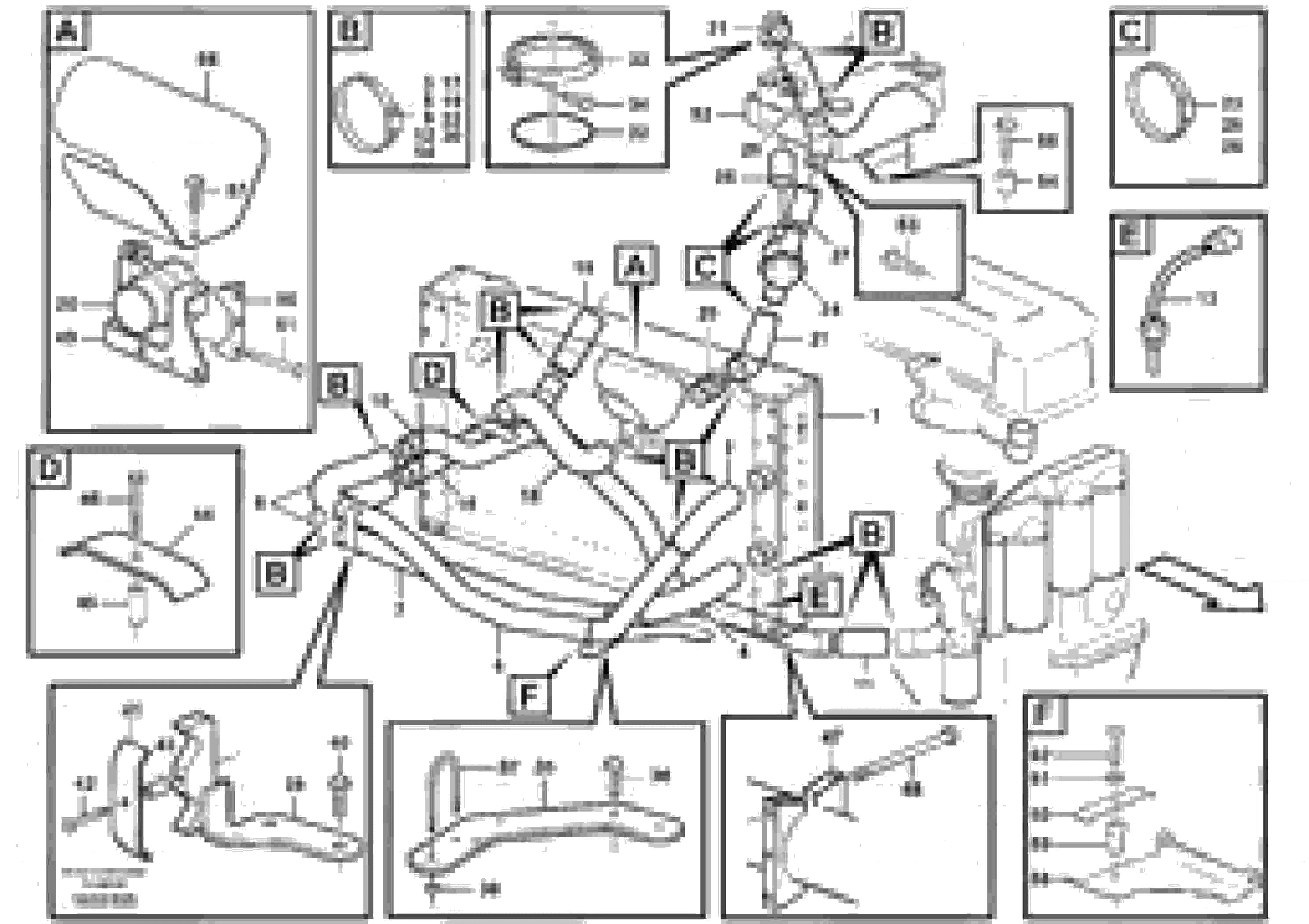 Схема запчастей Volvo A35D - 82644 Cooling system, radiator - coolant pump 