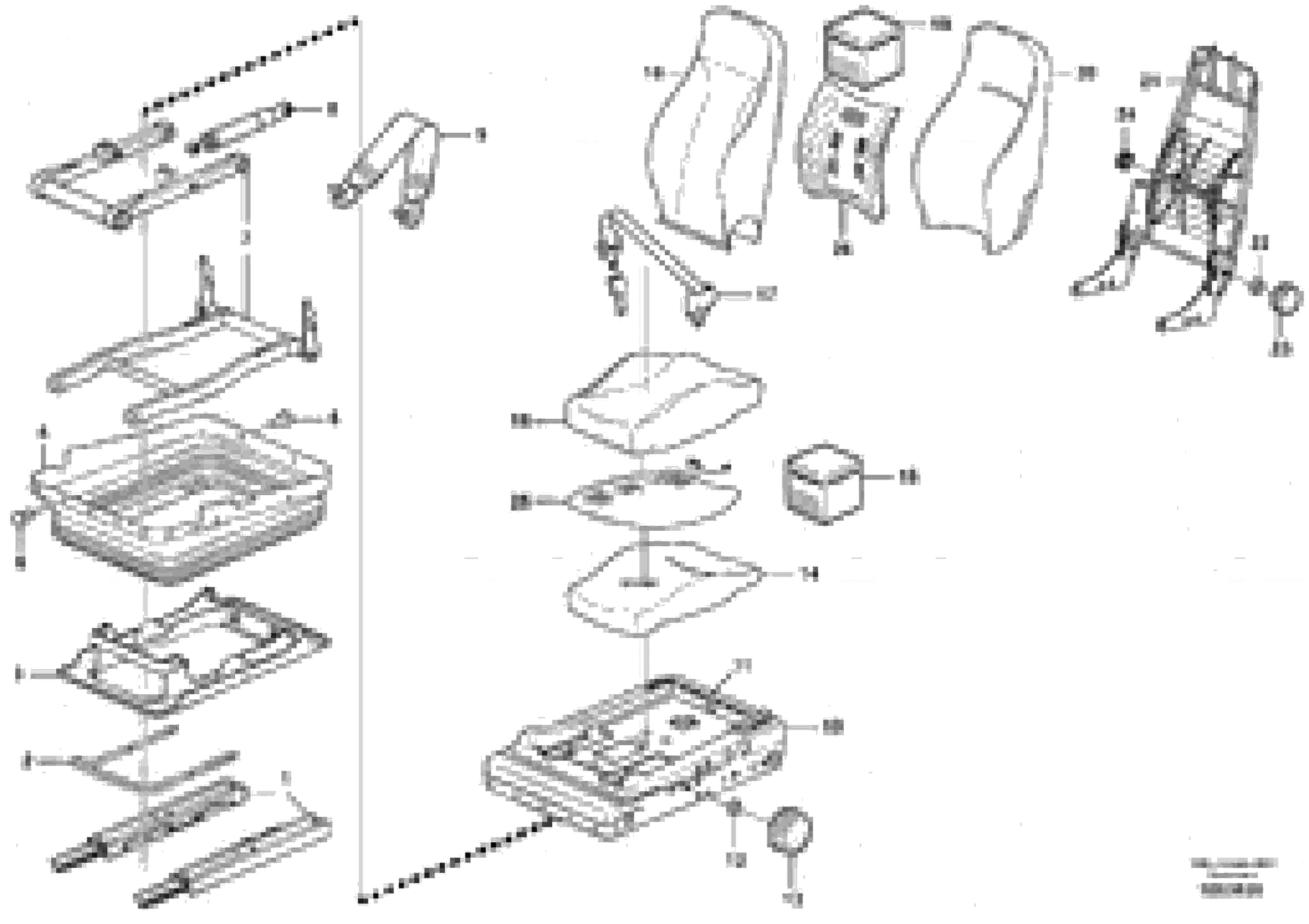 Схема запчастей Volvo A35D - 54885 Operators seat 