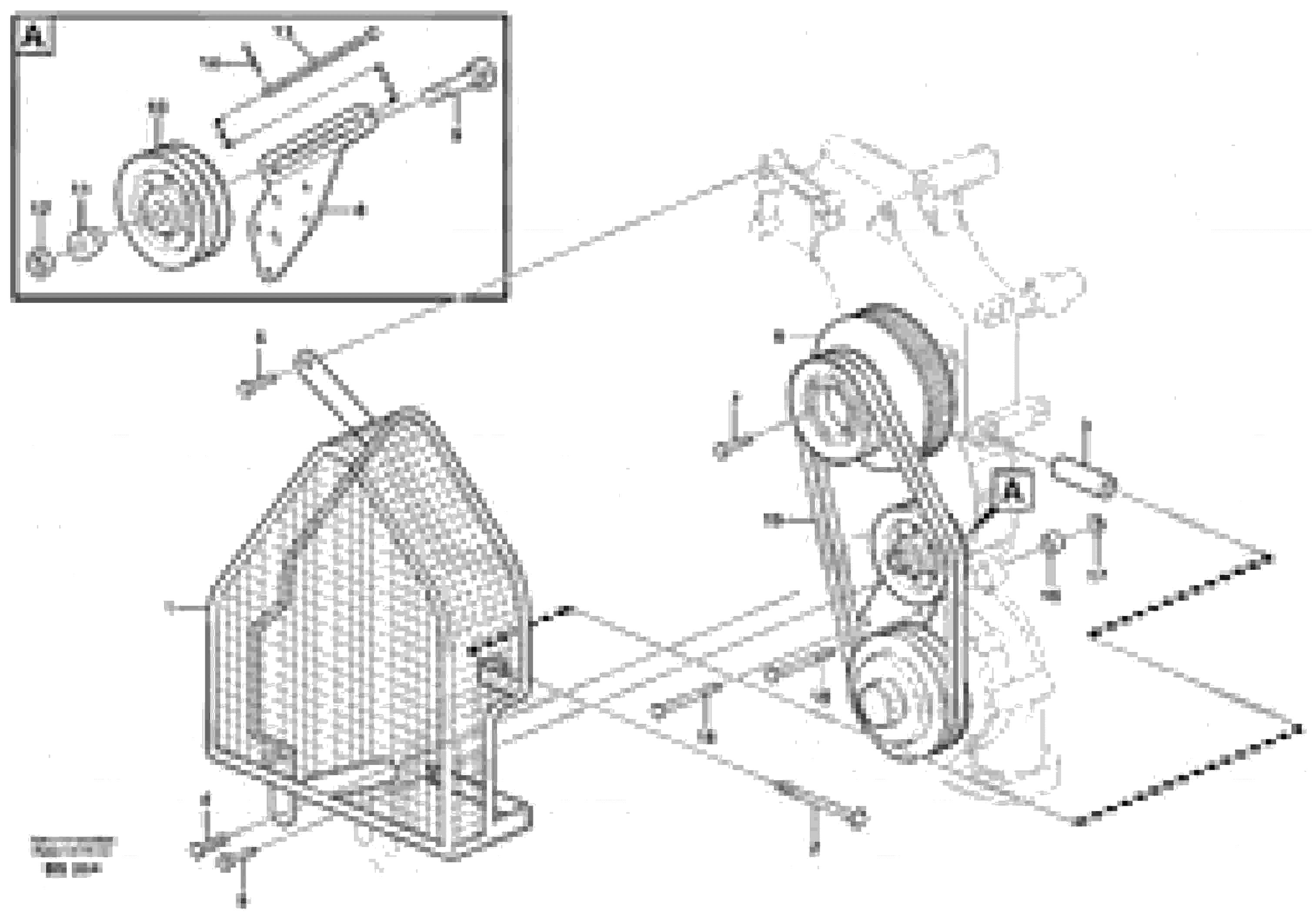 Схема запчастей Volvo A35D - 64732 Belt transmission 