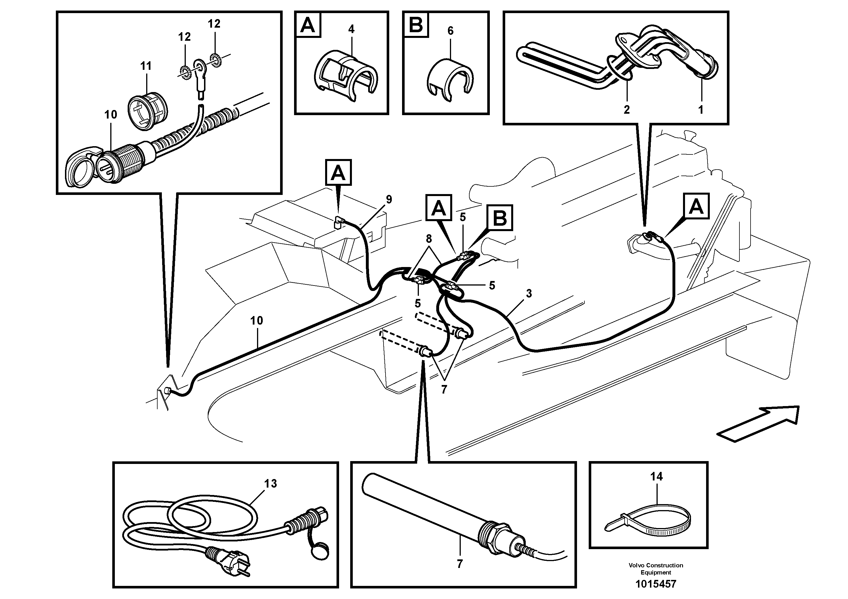 Схема запчастей Volvo A35D - 32100 Engine heater, Siberia kit 