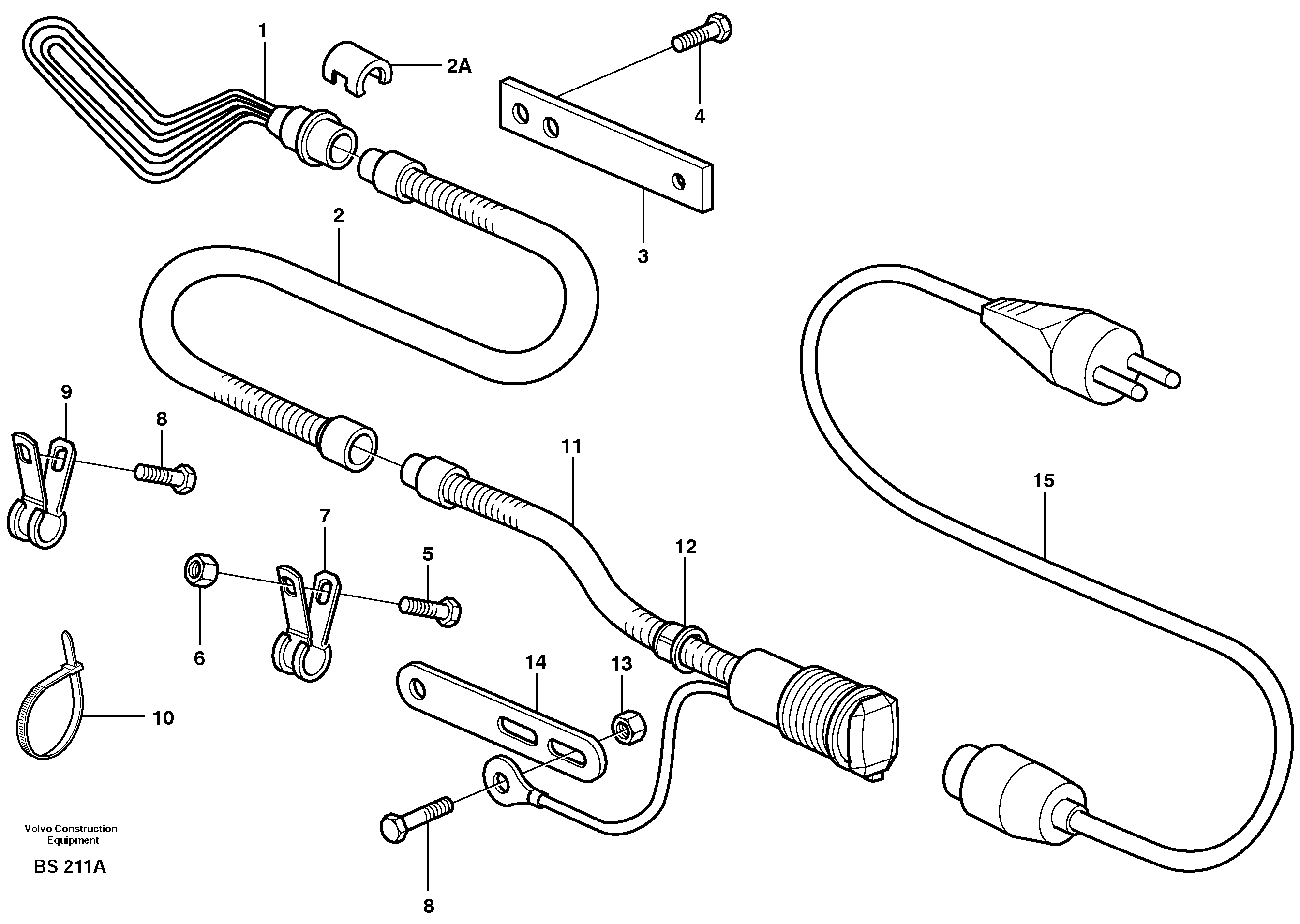 Схема запчастей Volvo A35D - 38438 Engine heater 