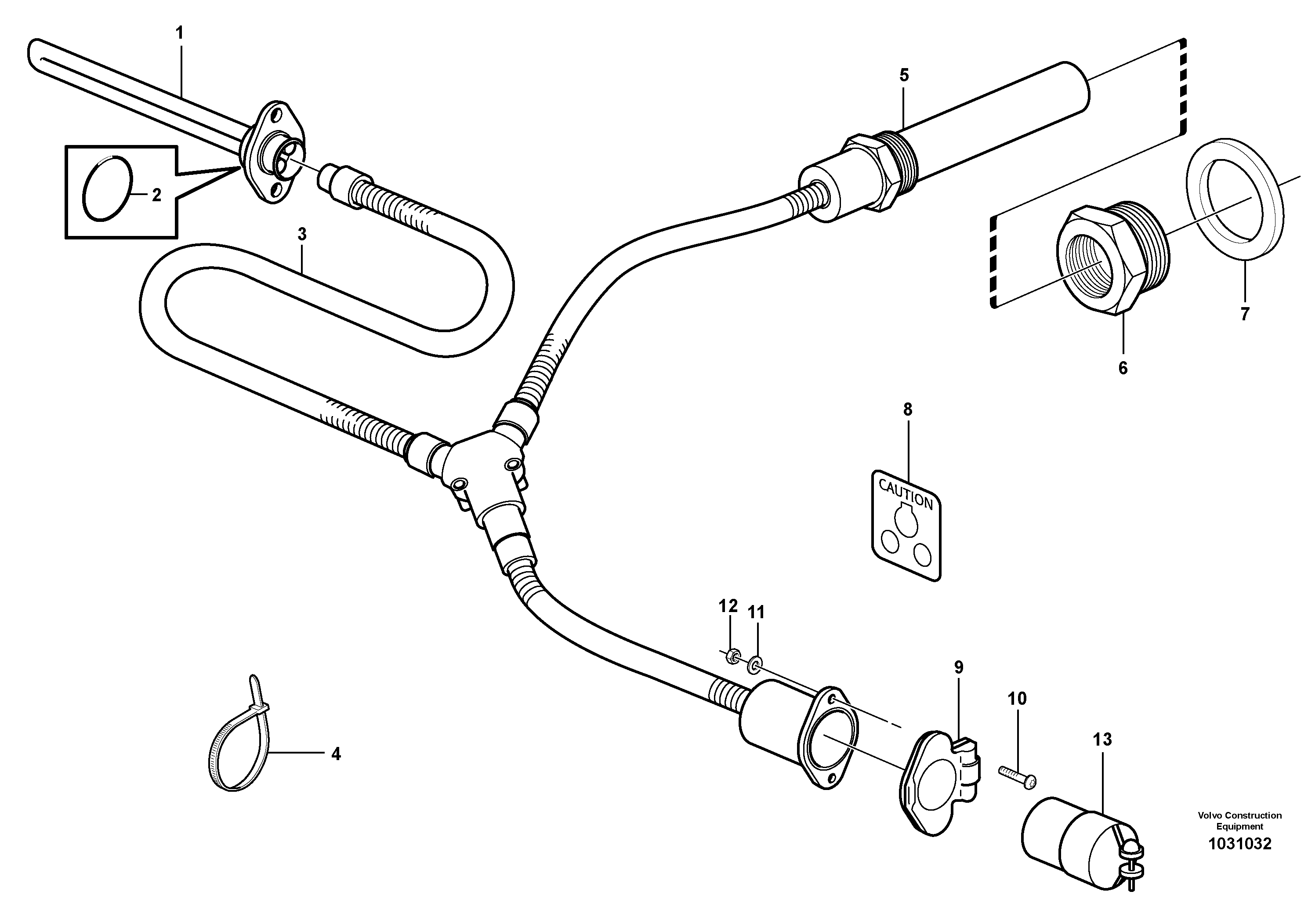 Схема запчастей Volvo A35D - 38441 Engine heater 