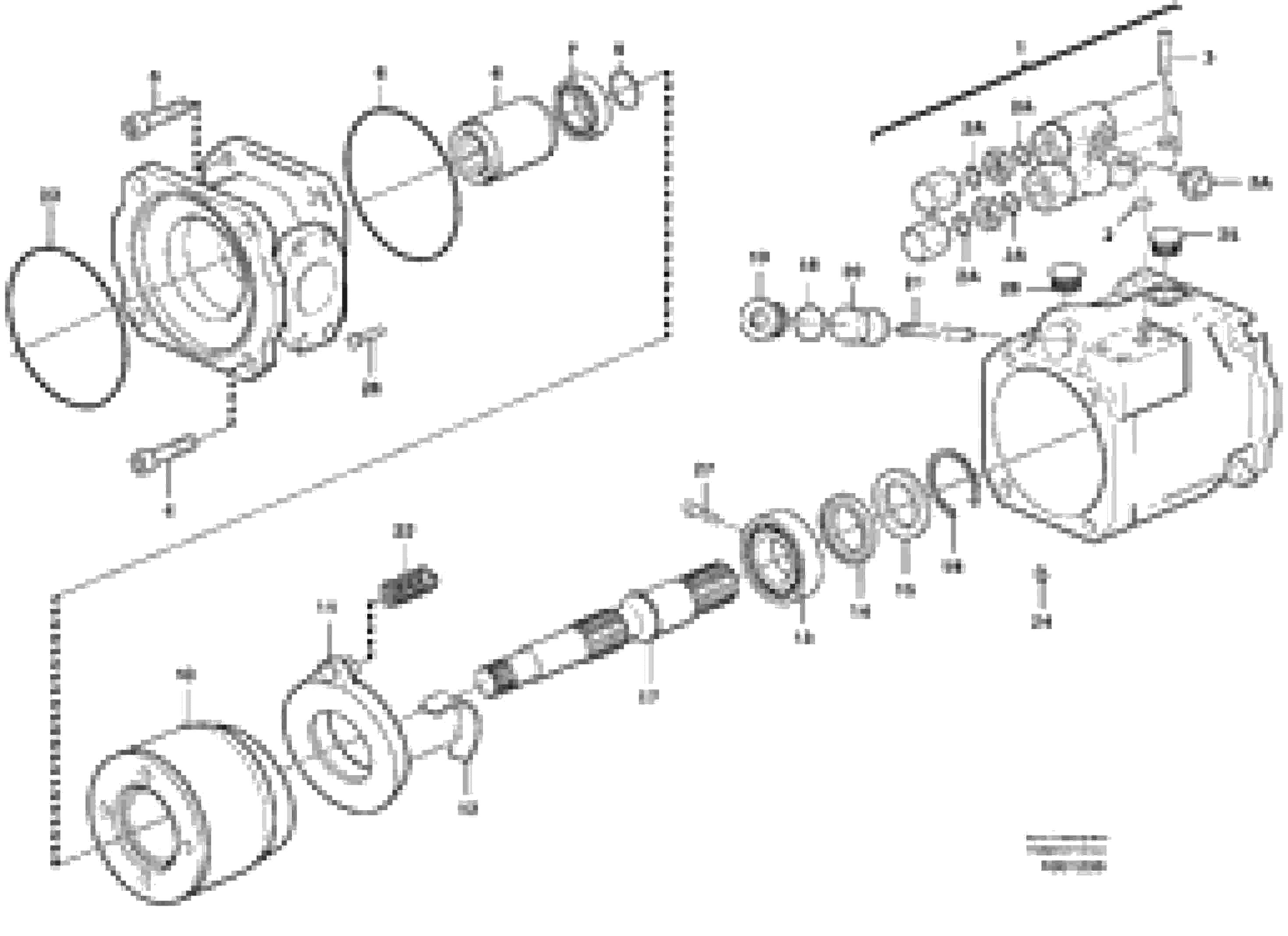 Схема запчастей Volvo A35D - 100444 Гидронасос (основной насос) 