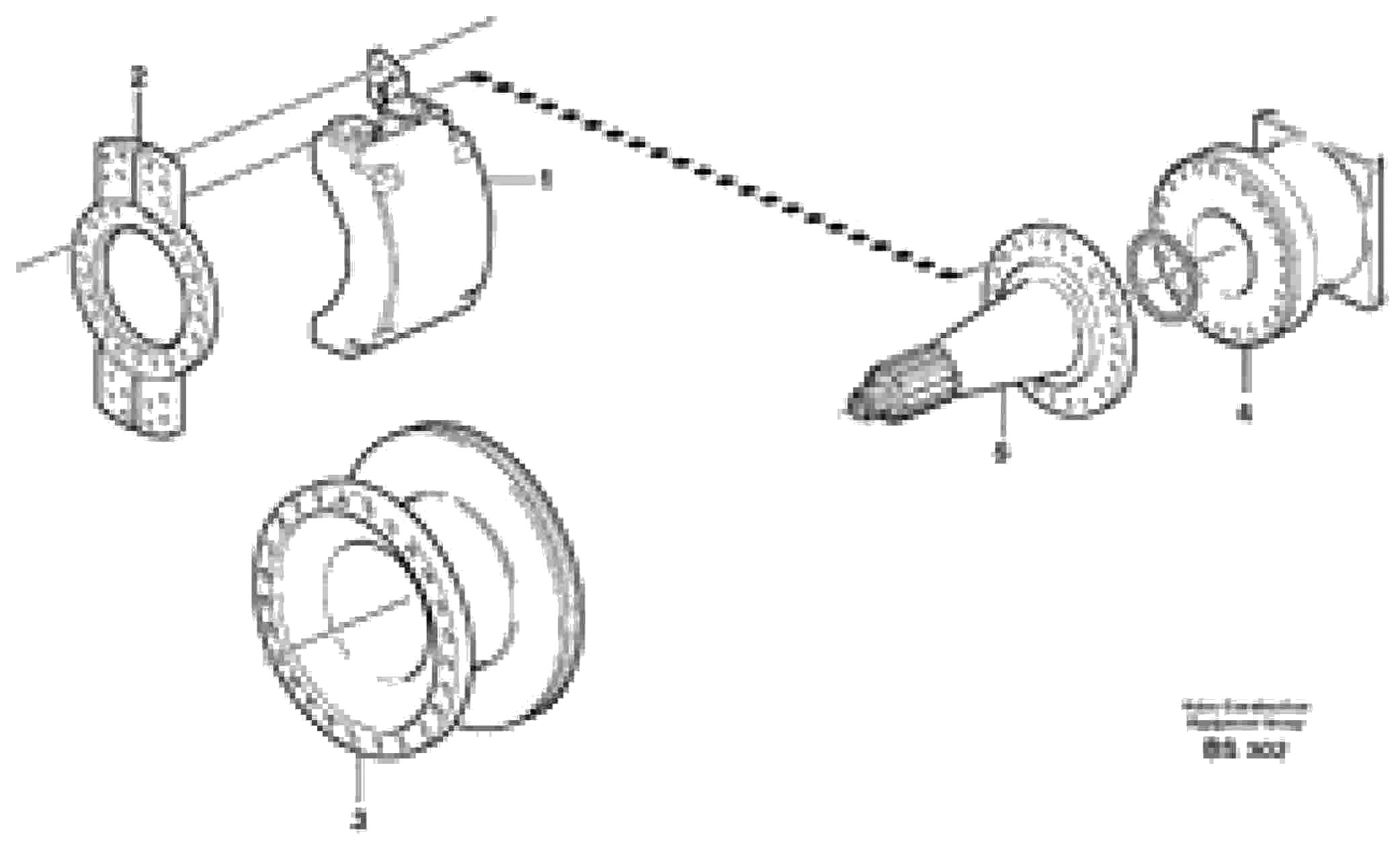 Схема запчастей Volvo A35D - 16672 Rear wheel brake, axle 2 