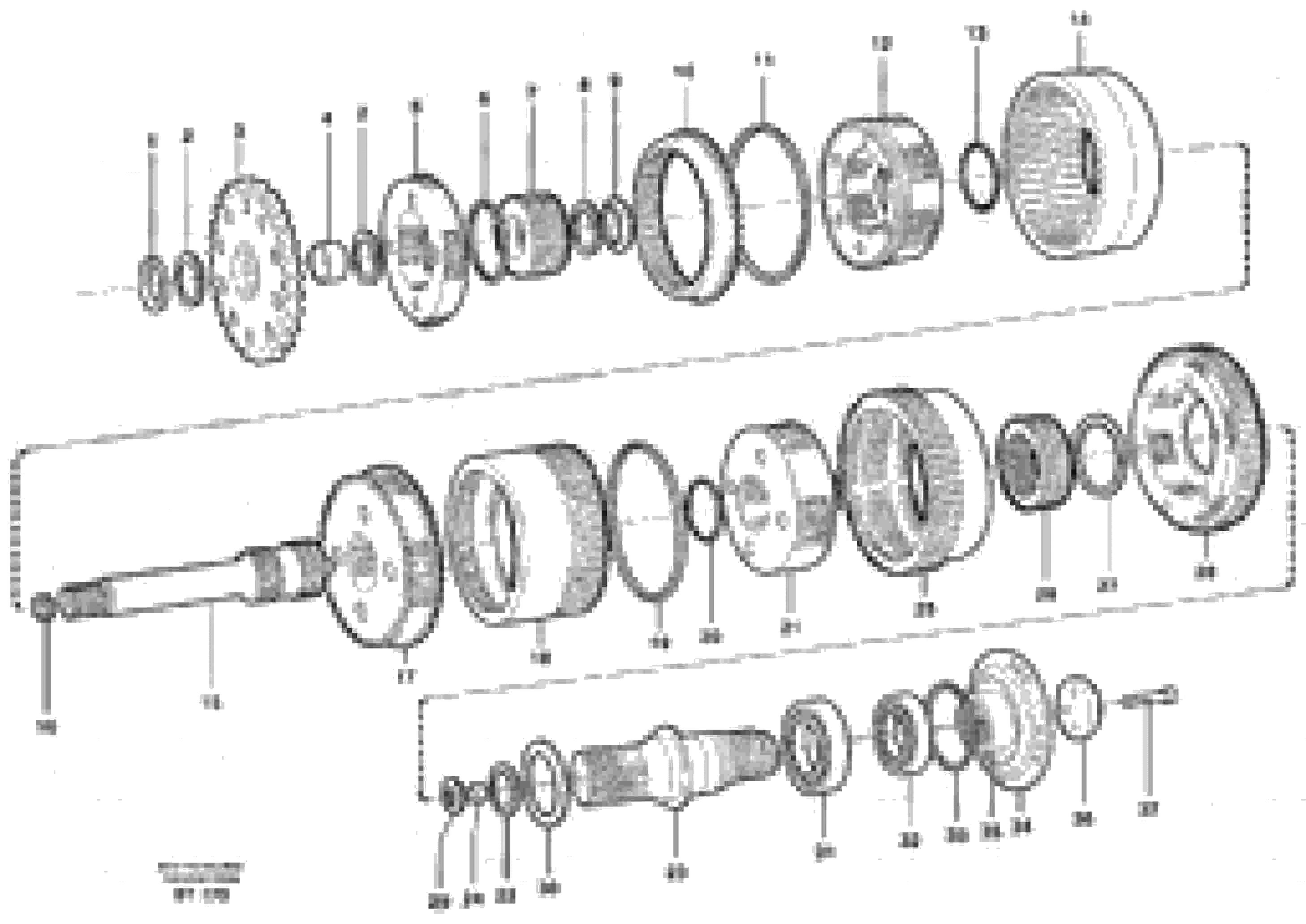 Схема запчастей Volvo A40D - 63483 Planetary gears and shafts 