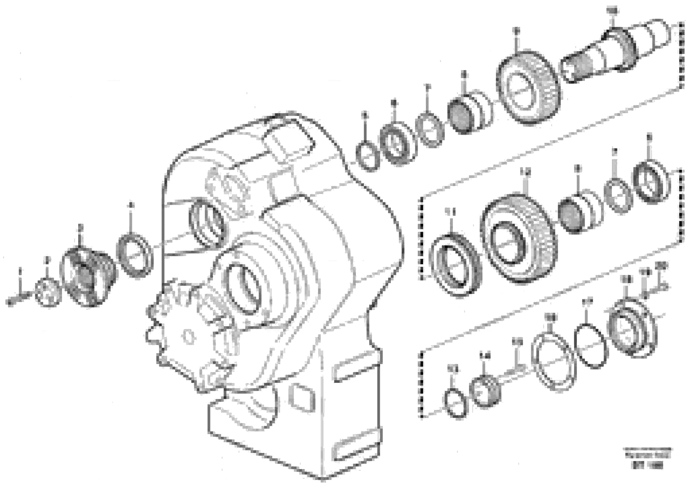 Схема запчастей Volvo A40D - 36225 Upper shaft 