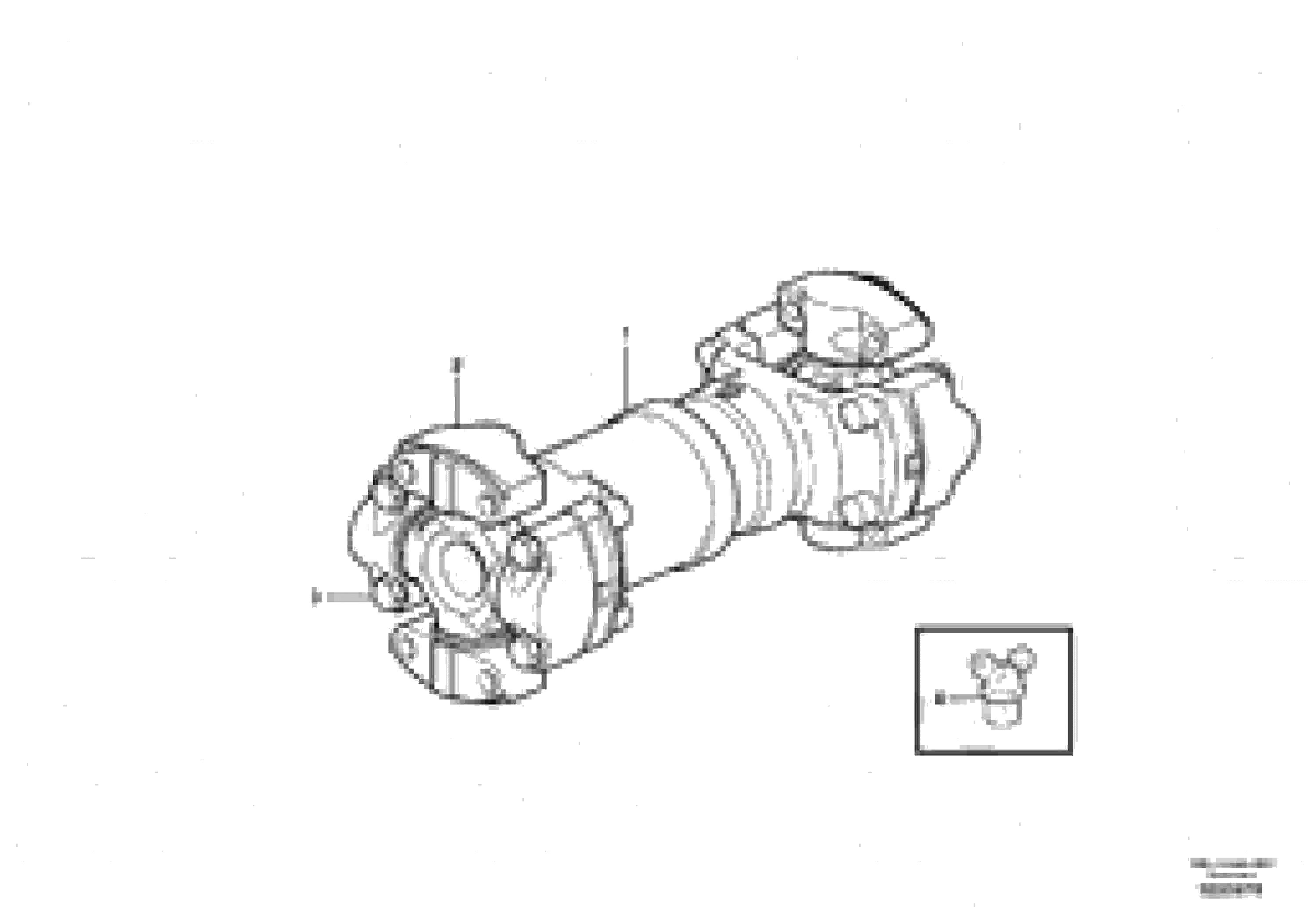 Схема запчастей Volvo A40D - 22307 Вал карданный 