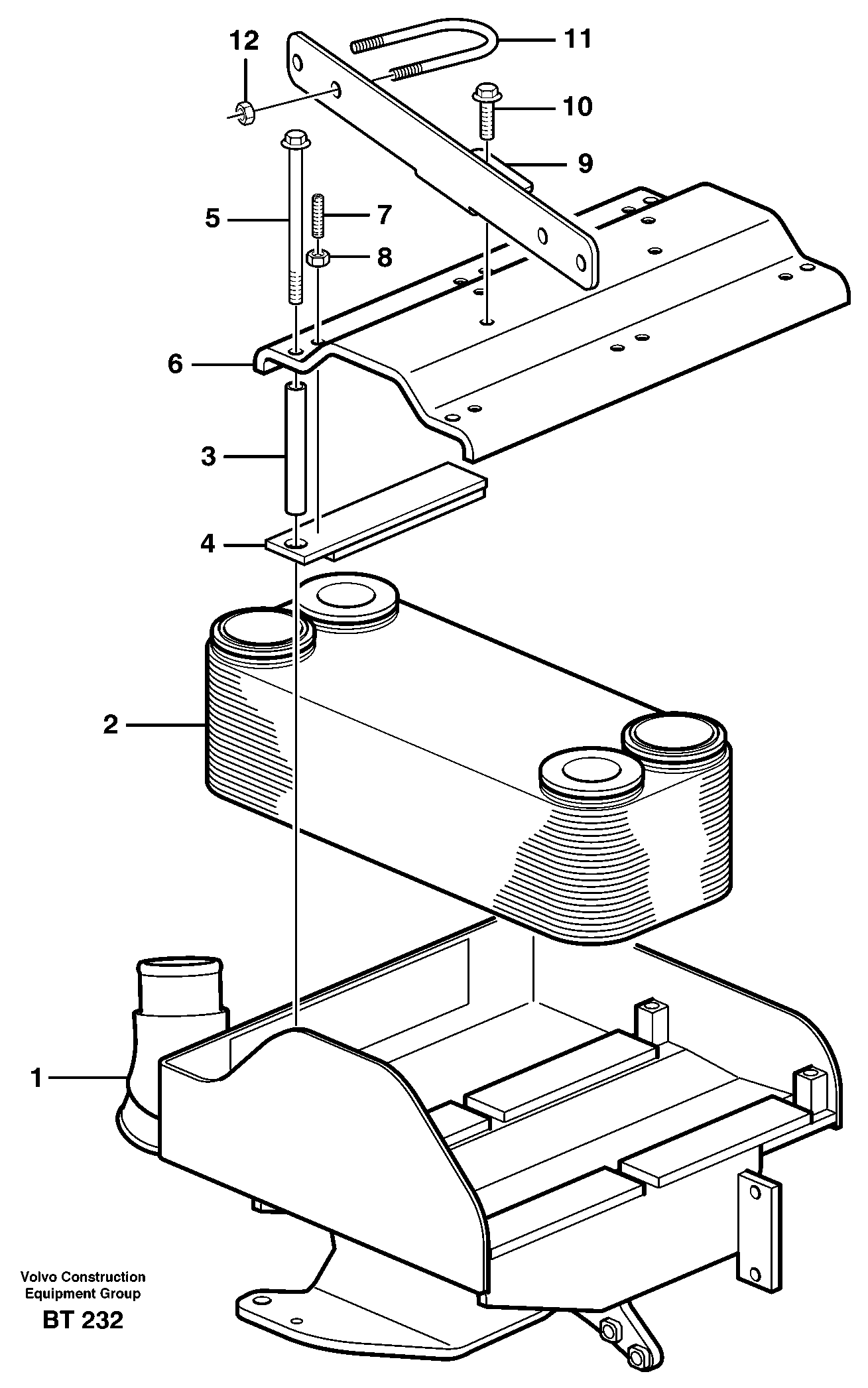 Схема запчастей Volvo A40D - 90841 Heat exchanger 