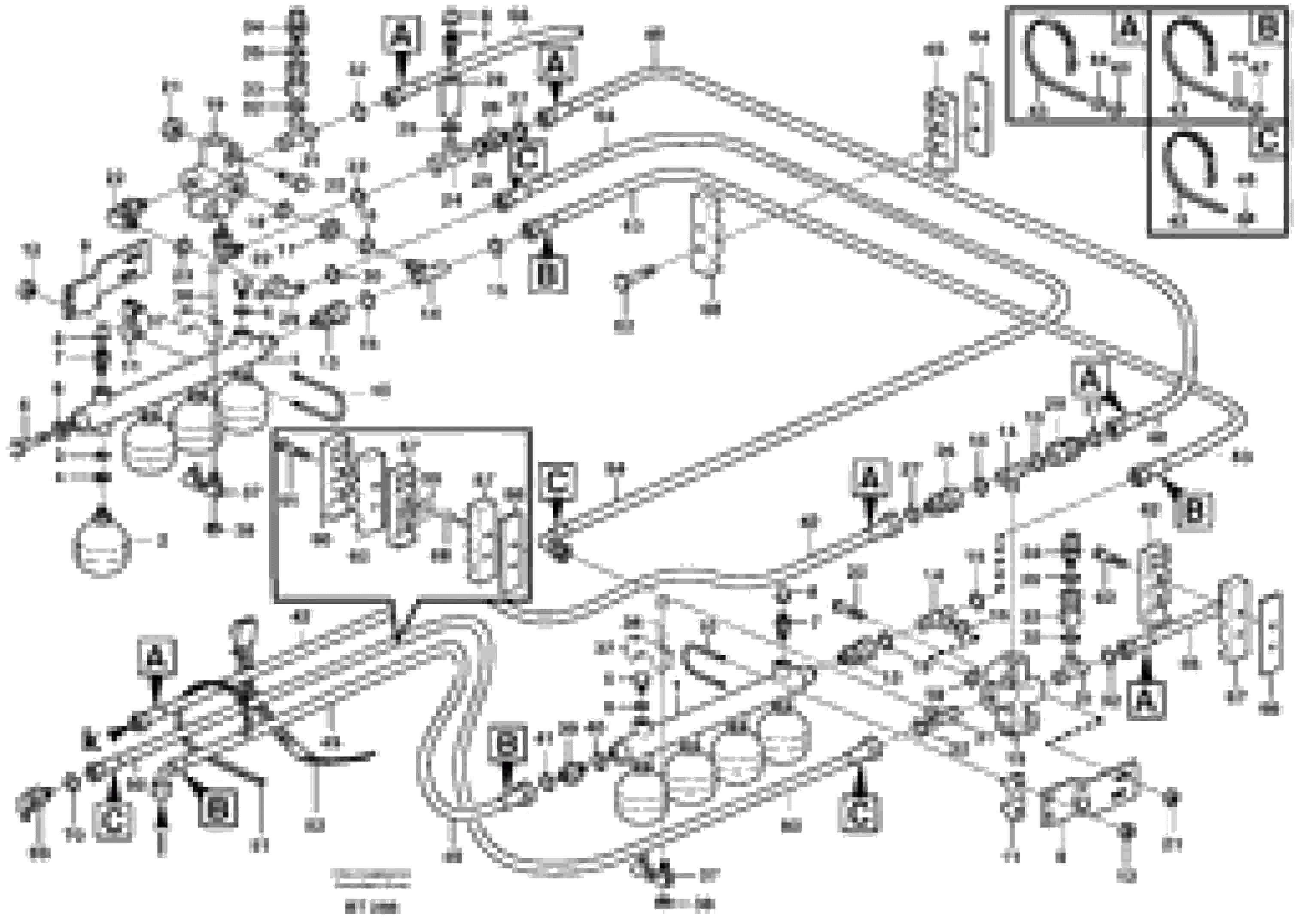 Схема запчастей Volvo A40D - 52659 Hydraulic brake system, load unit 