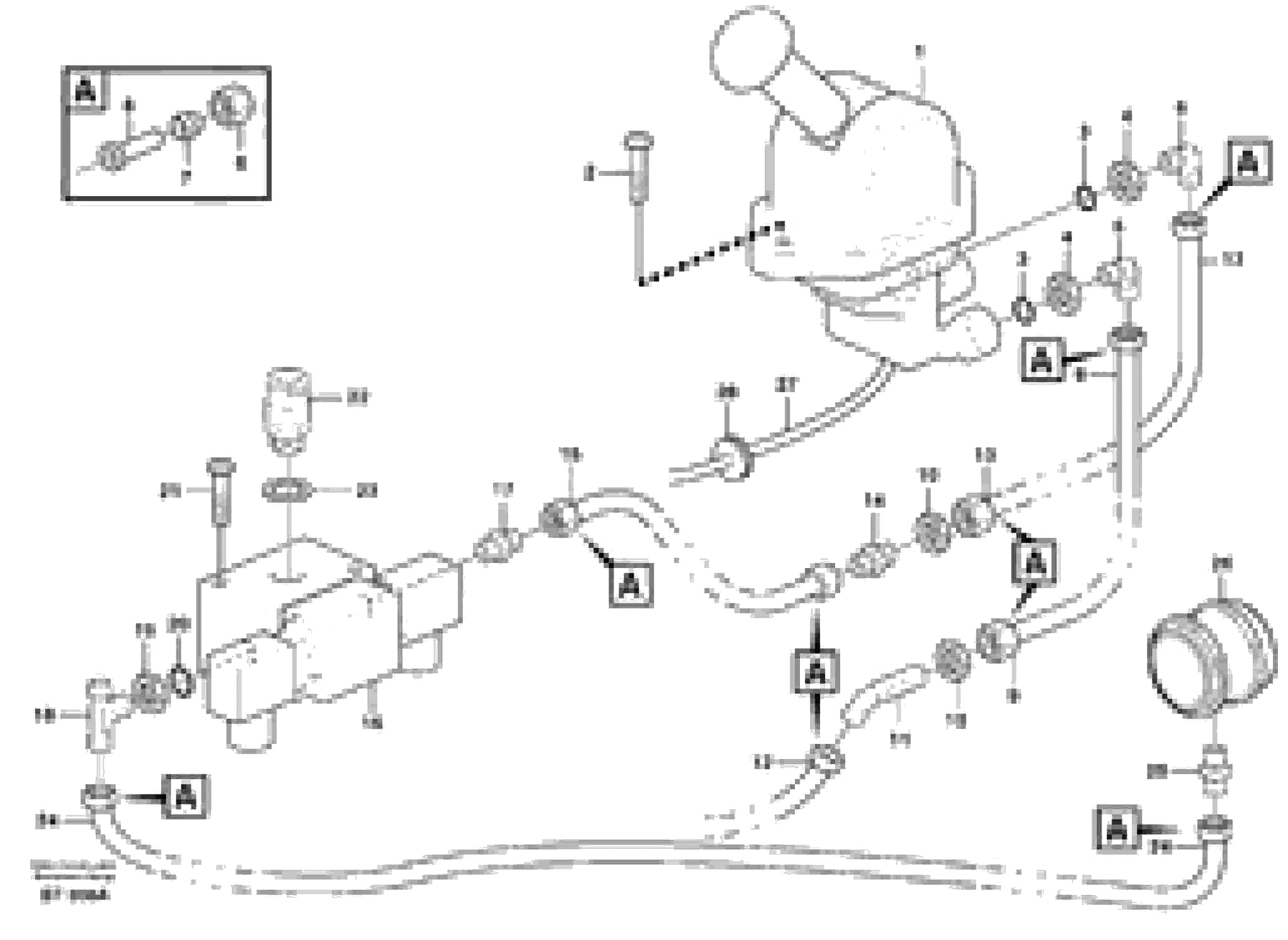 Схема запчастей Volvo A40D - 64007 Parking brake 