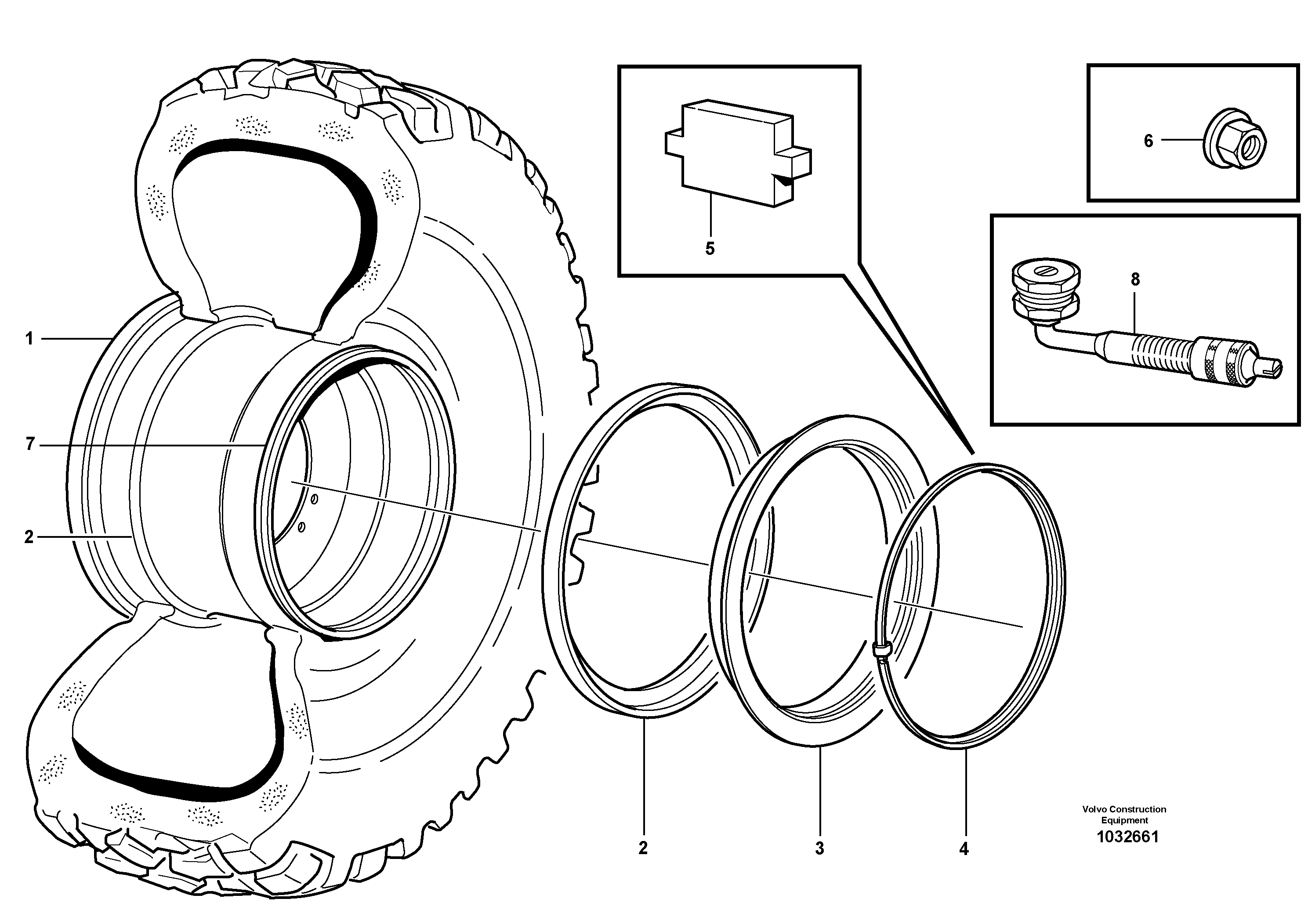 Схема запчастей Volvo A40D - 96478 Wheel 