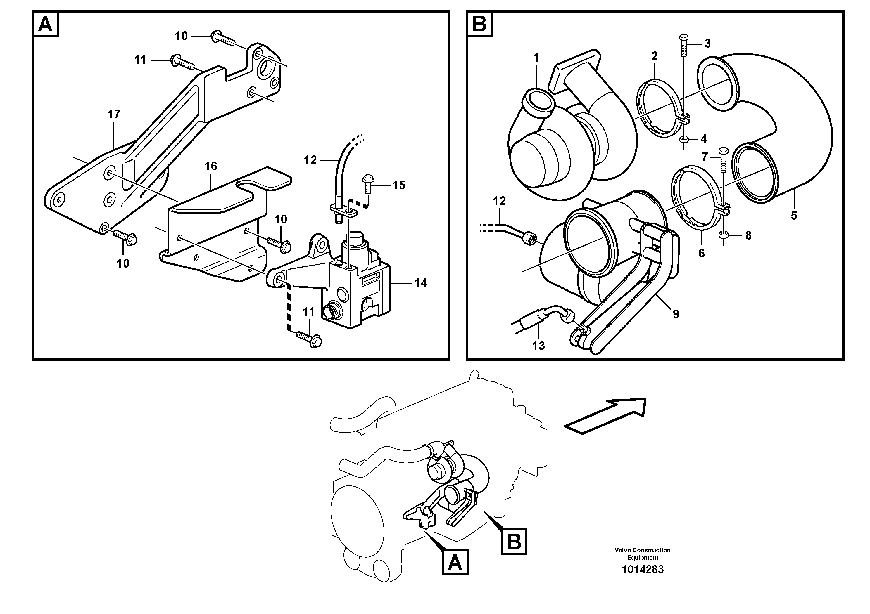 Схема запчастей Volvo A40D - 49732 Exhaust brake 