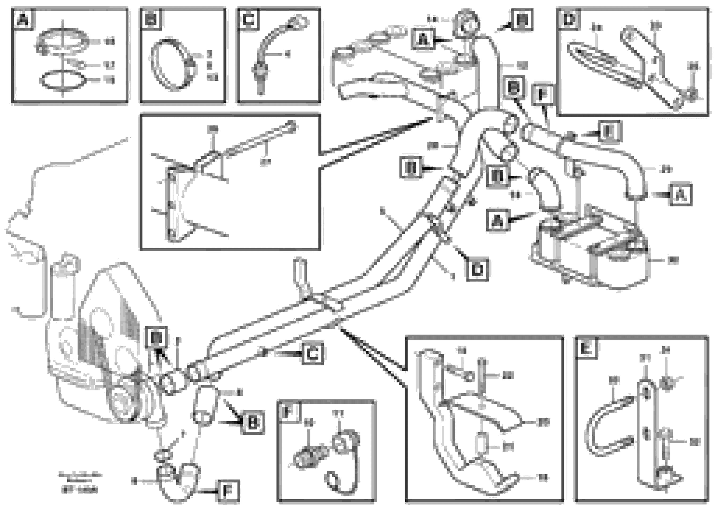 Схема запчастей Volvo A40D - 85032 Cooling system, secondary pump - converter 