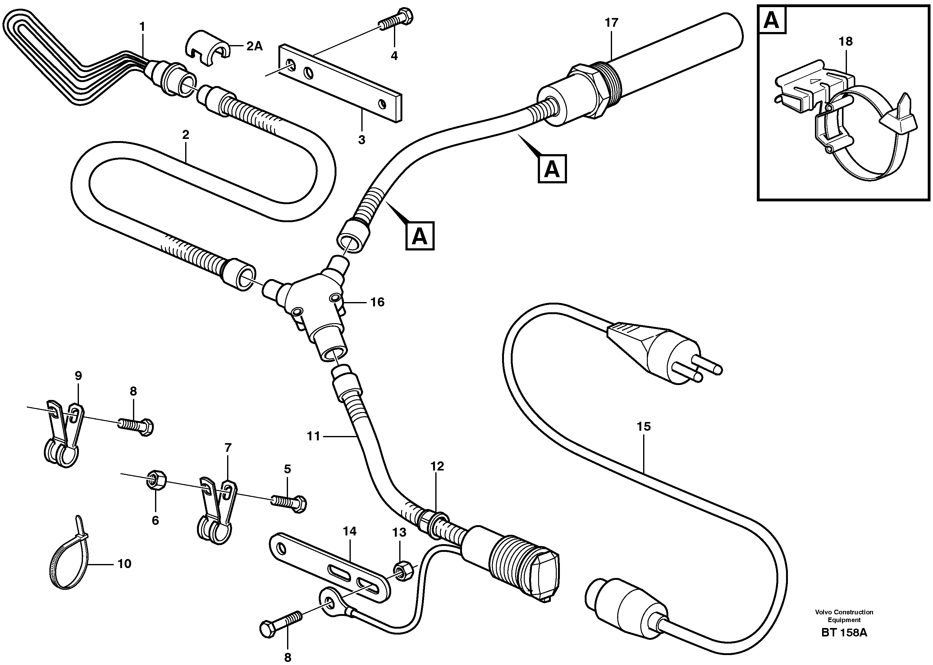 Схема запчастей Volvo A40D - 36511 Engine heater 