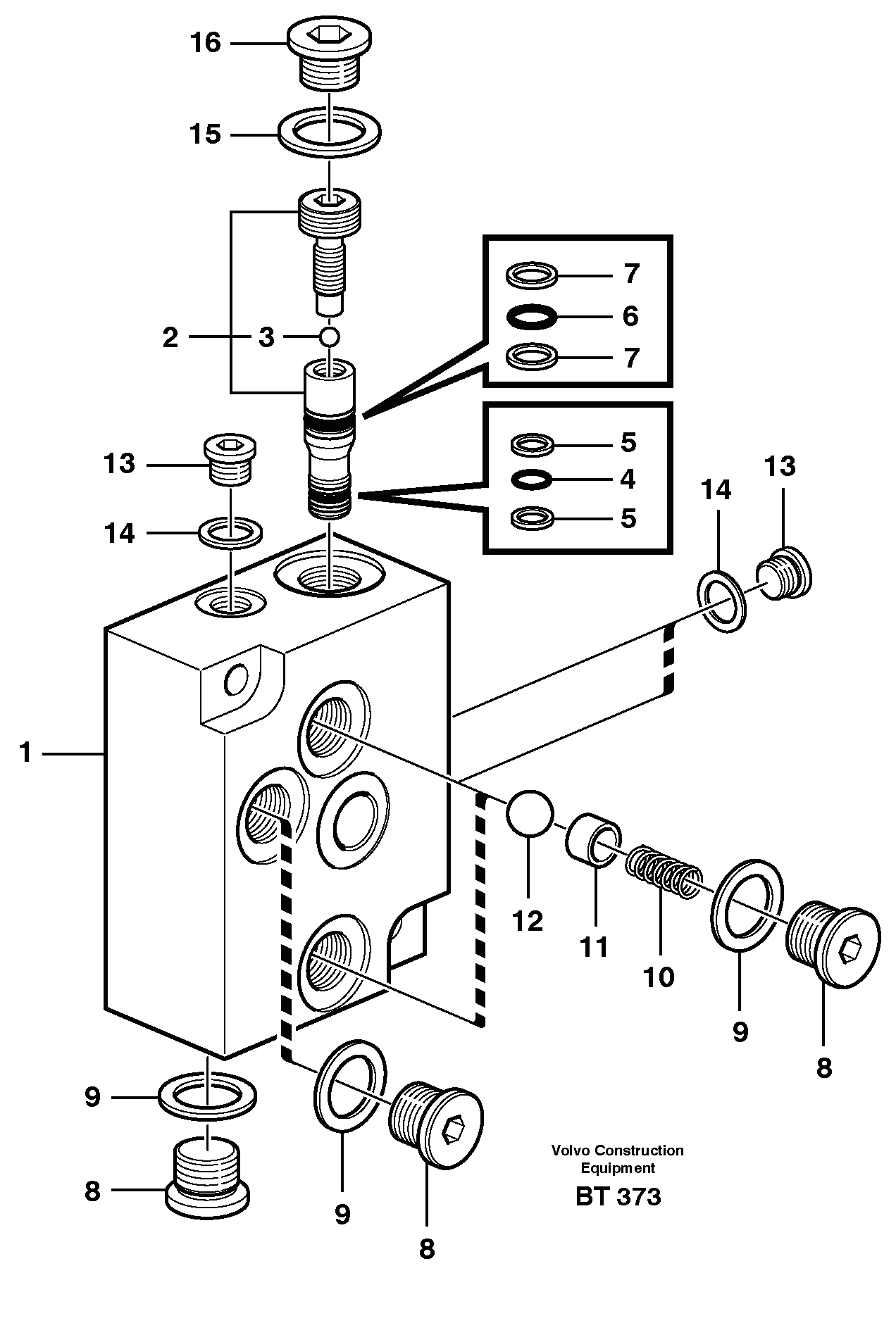 Схема запчастей Volvo A40D - 22191 Valve, circuit body and return valve 