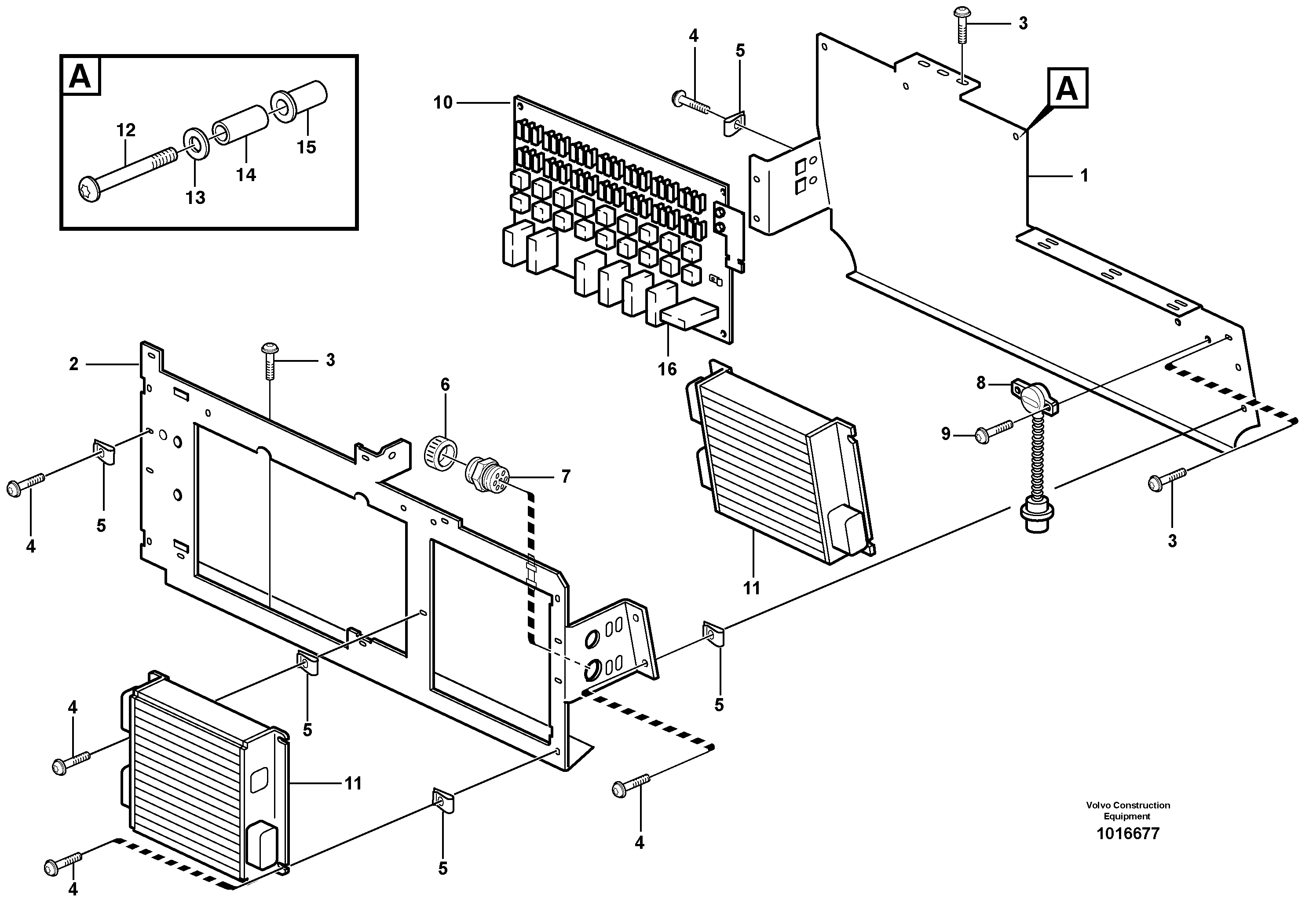 Схема запчастей Volvo A40D - 97726 Electrical distribution box 