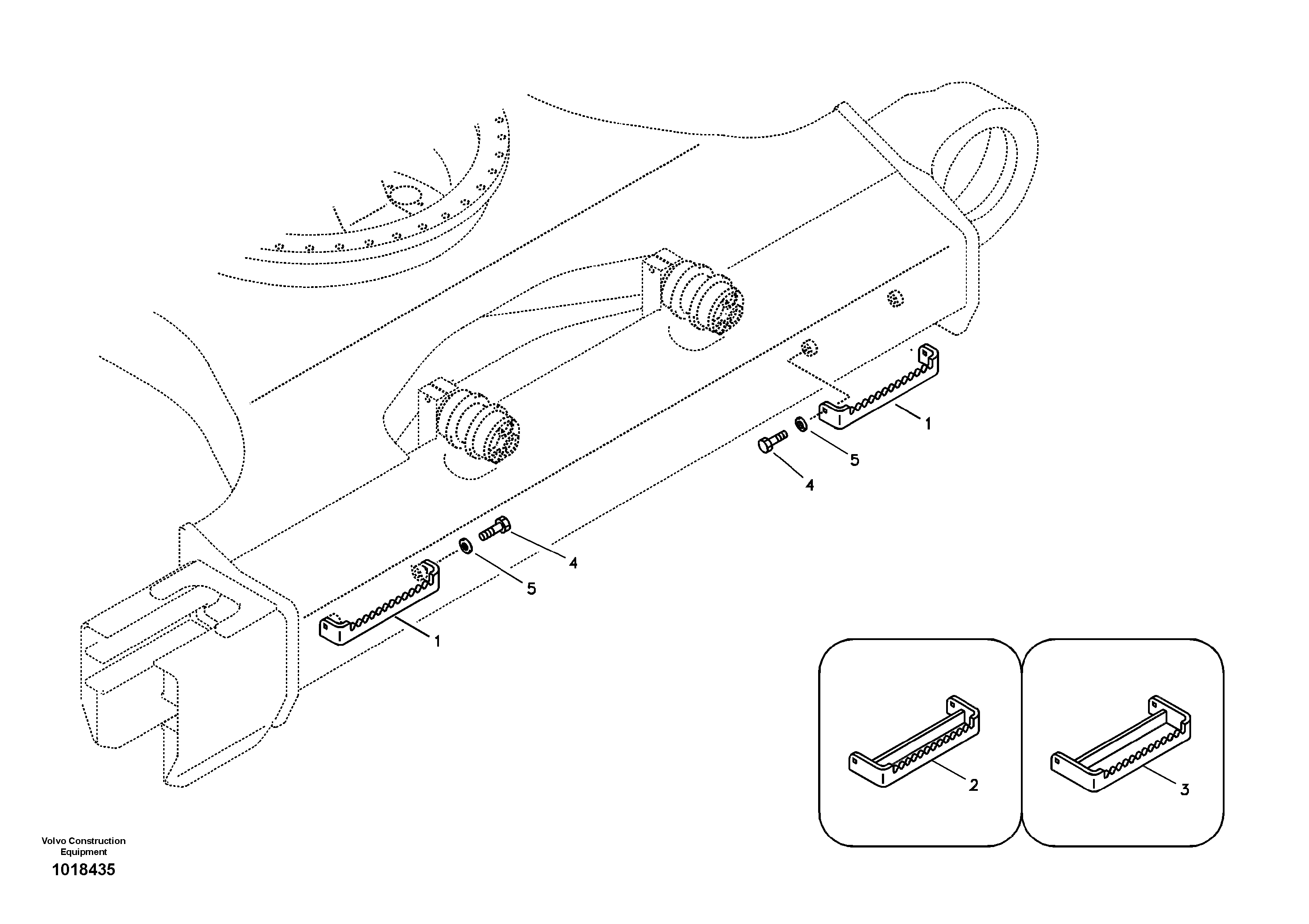 Схема запчастей Volvo EC135B SER NO 20001- - 5536 Foot step 