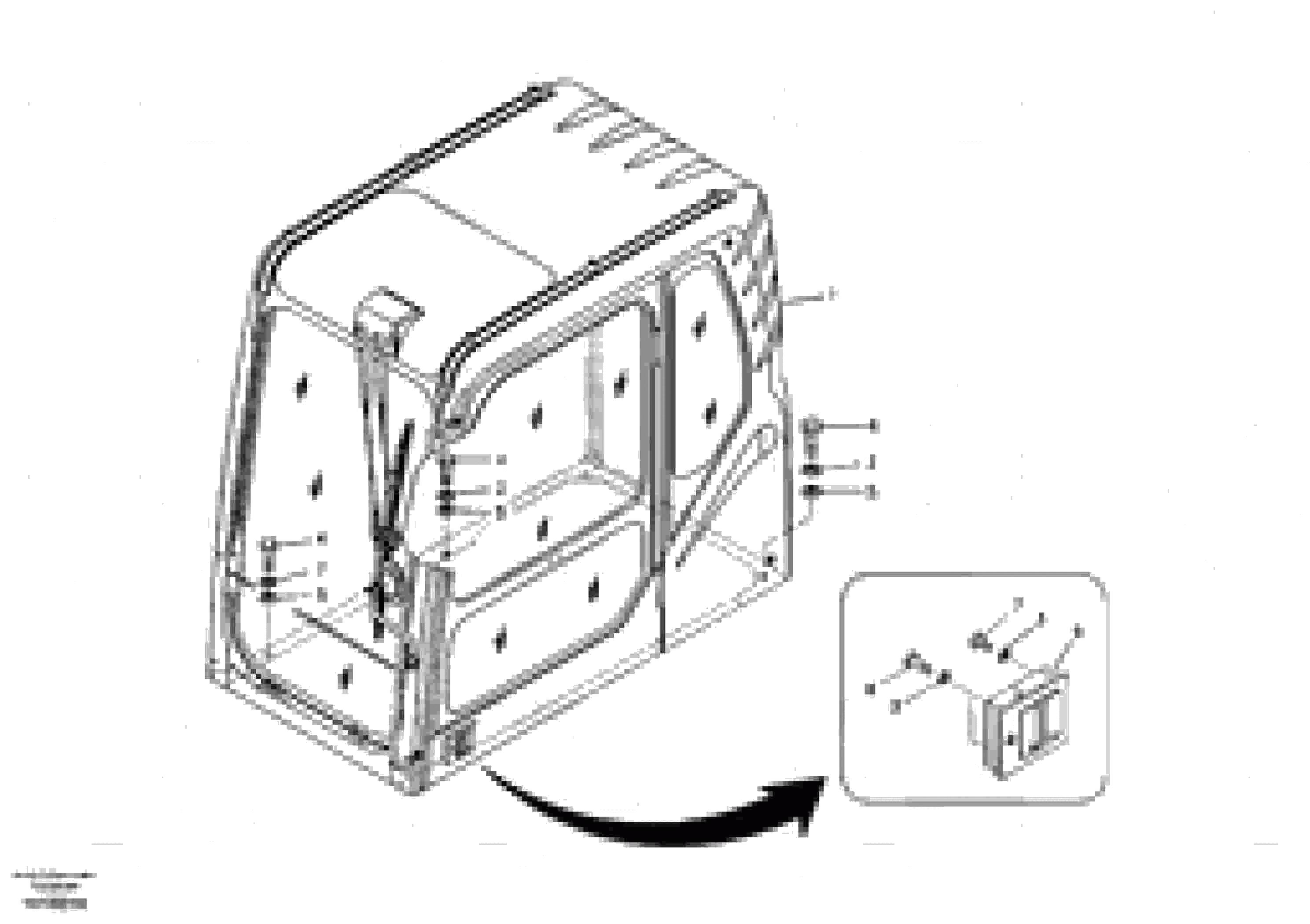 Схема запчастей Volvo EC135B SER NO 20001- - 75051 Cab mount 