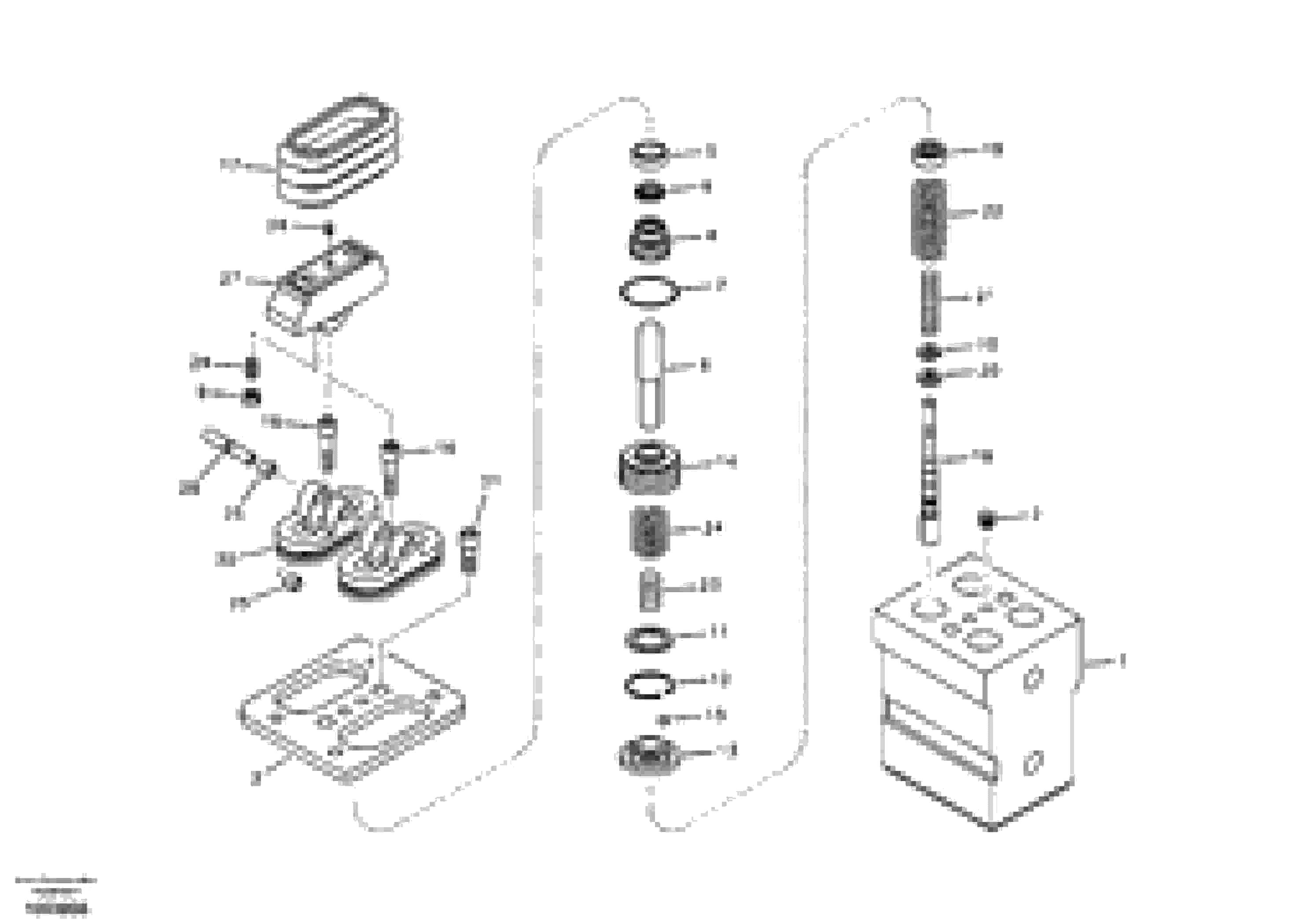 Схема запчастей Volvo EC135B SER NO 20001- - 7960 Remote control valve pedal, travel motor 