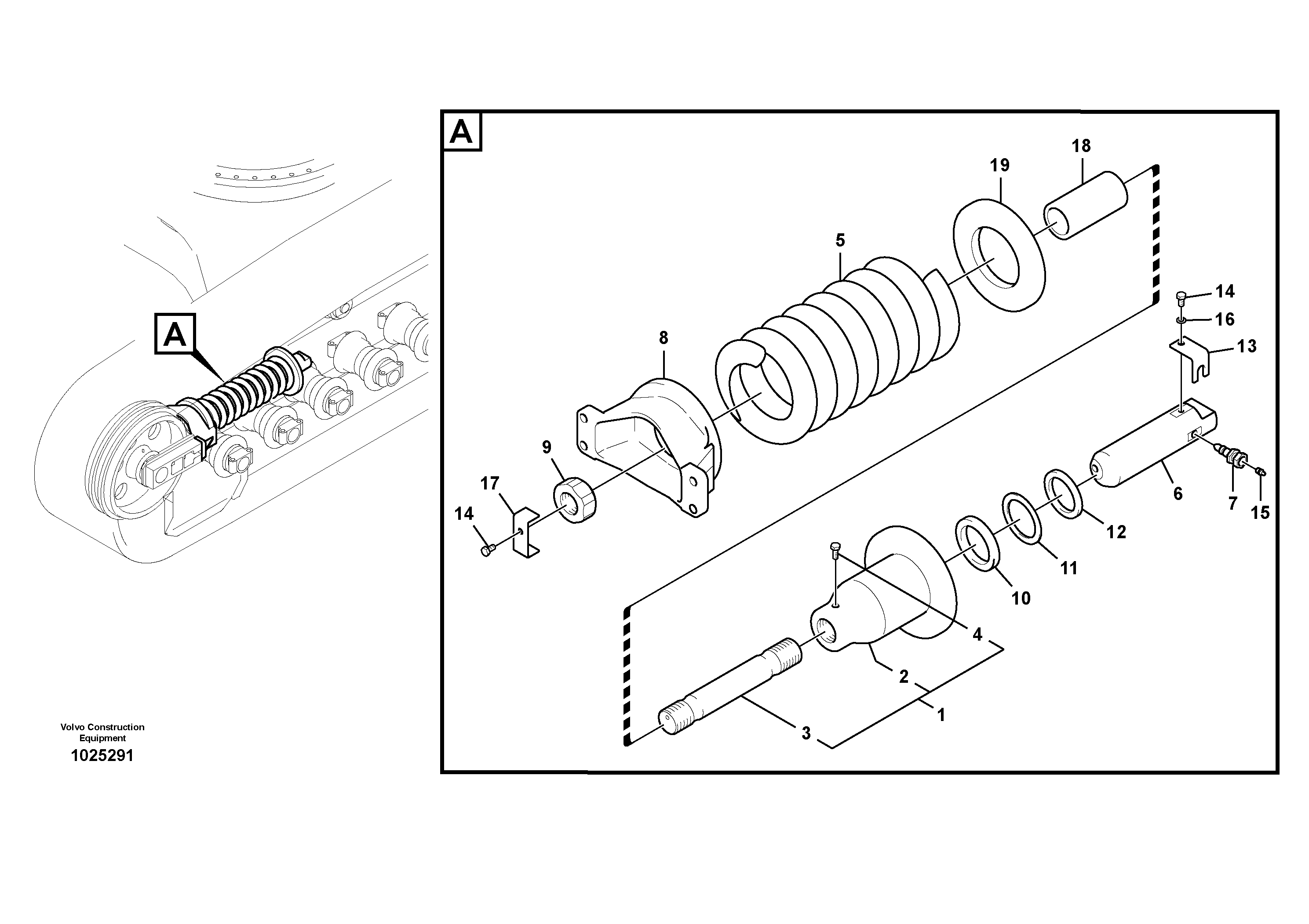 Схема запчастей Volvo FC2421C - 83543 Undercarriage, spring package 