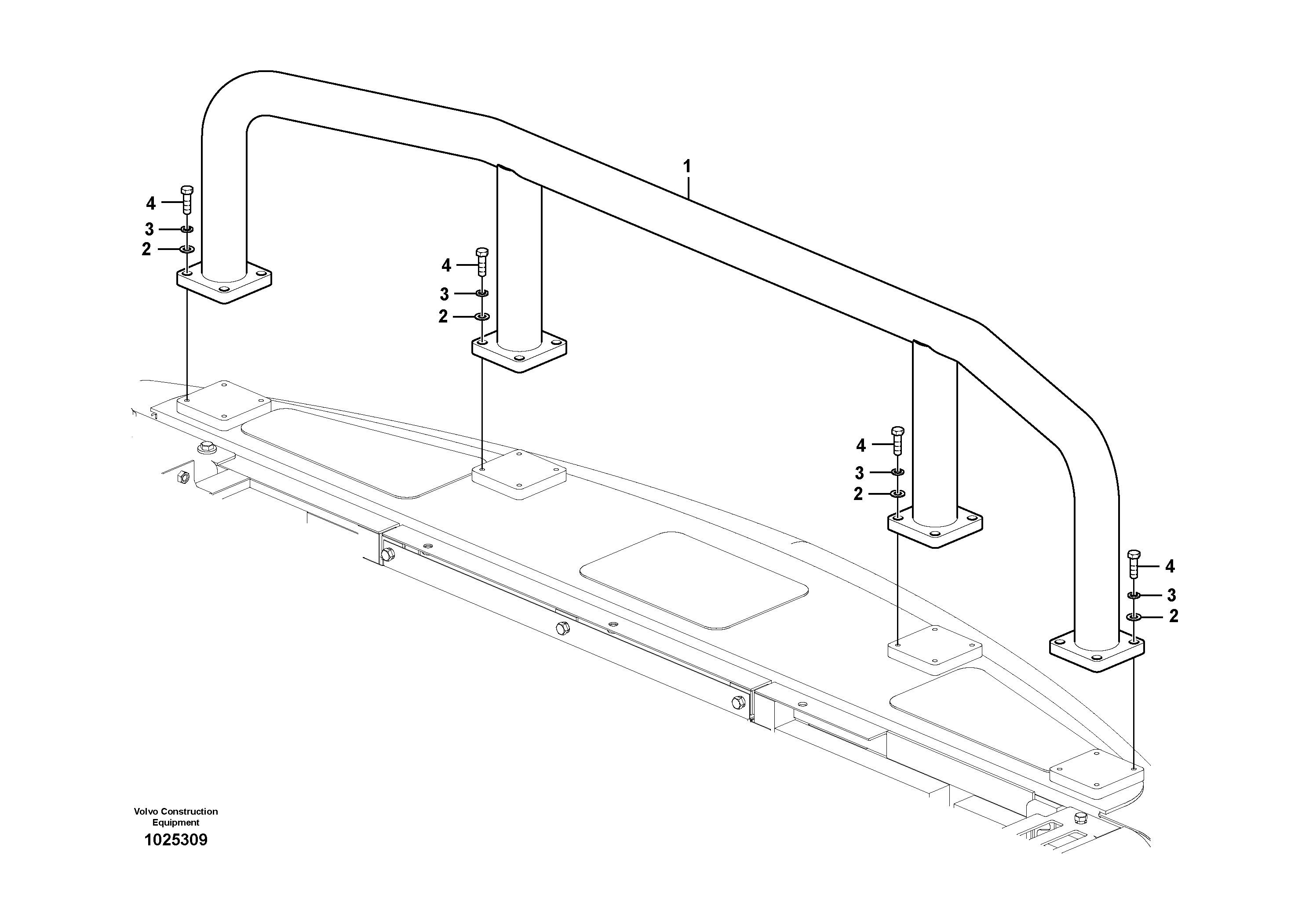 Схема запчастей Volvo FC2421C - 32101 Upper protection, Forestry 