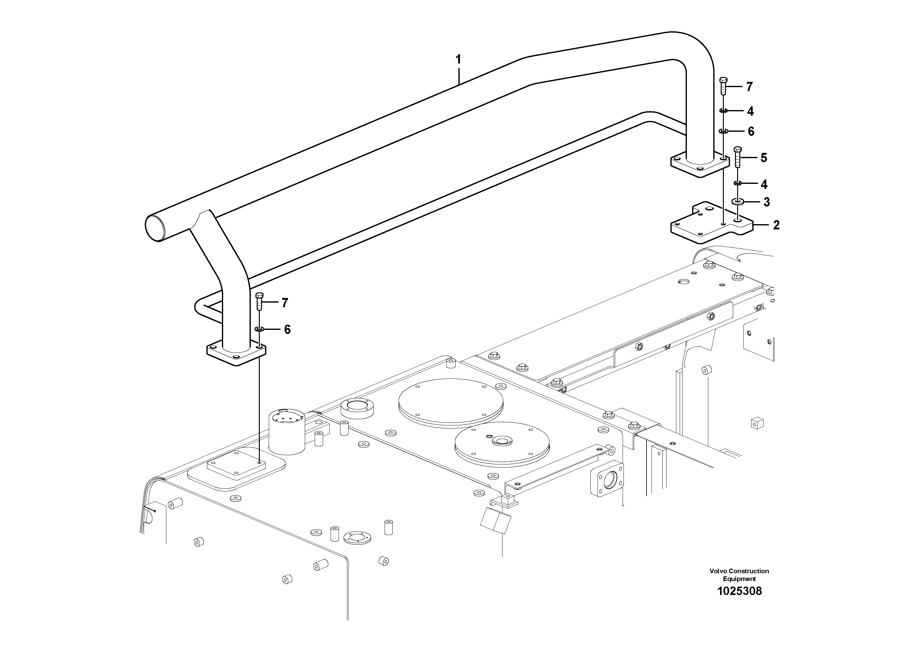 Схема запчастей Volvo FC2421C - 40029 Upper protection, Forestry 