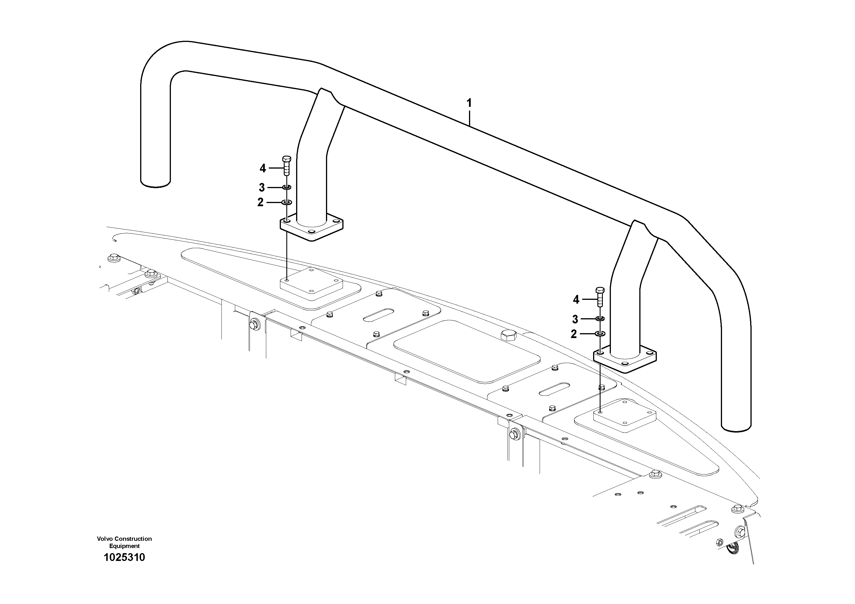 Схема запчастей Volvo FC2421C - 40031 Upper protection, Forestry 