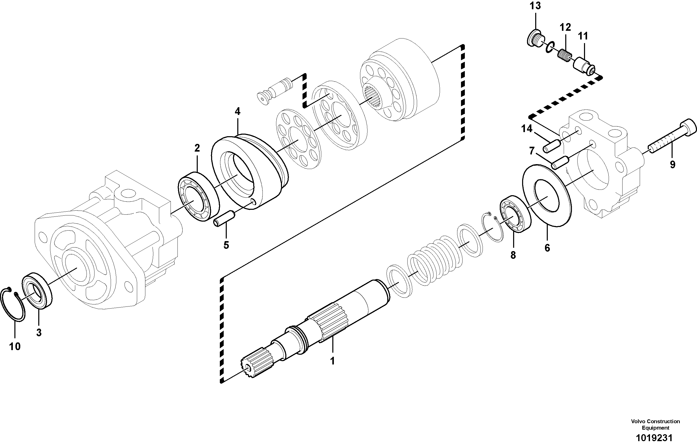 Схема запчастей Volvo FC2421C - 39085 Гидравлика, мотор вентилятора масляного охлаждения 