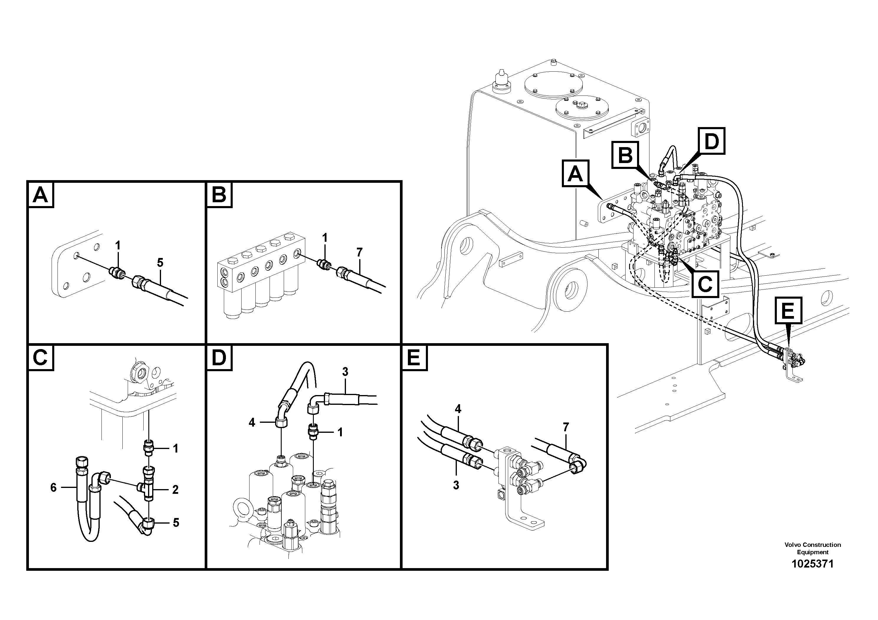 Схема запчастей Volvo FC2421C - 39294 Servo system, hammer and shear 