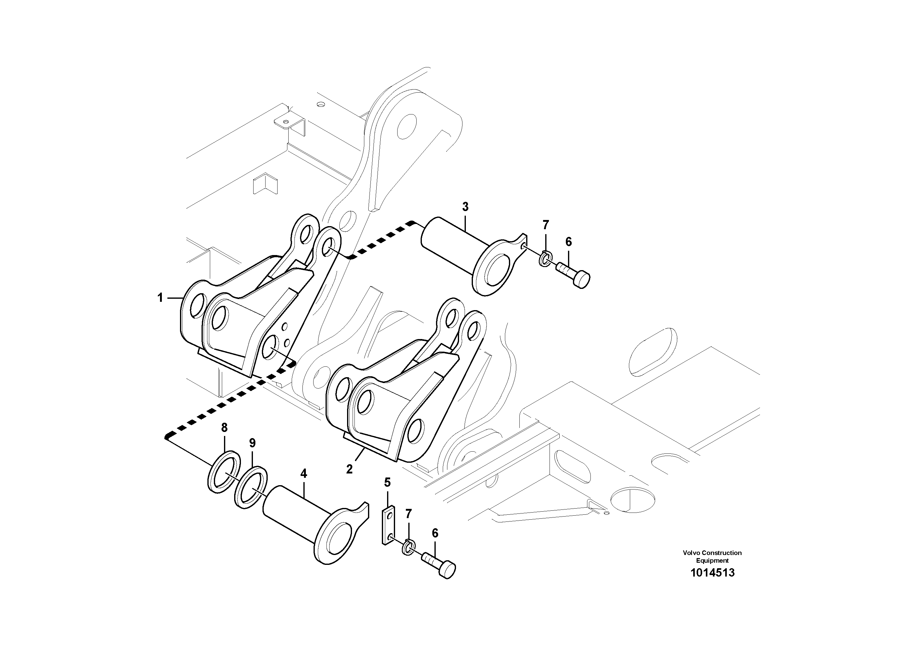 Схема запчастей Volvo FC2421C - 105170 Boom elevation 