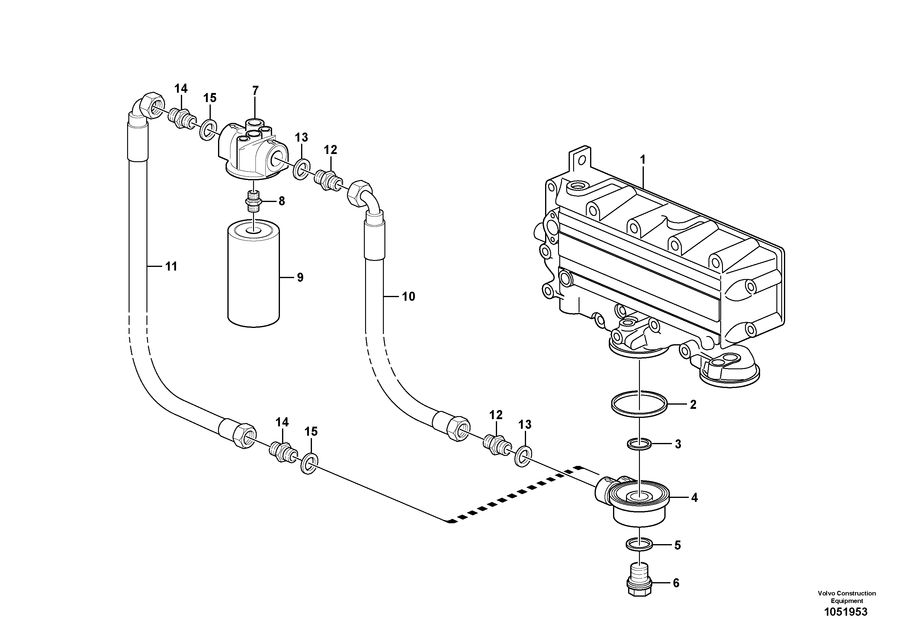 Схема запчастей Volvo FC2421C - 42448 Фильтр масляный 