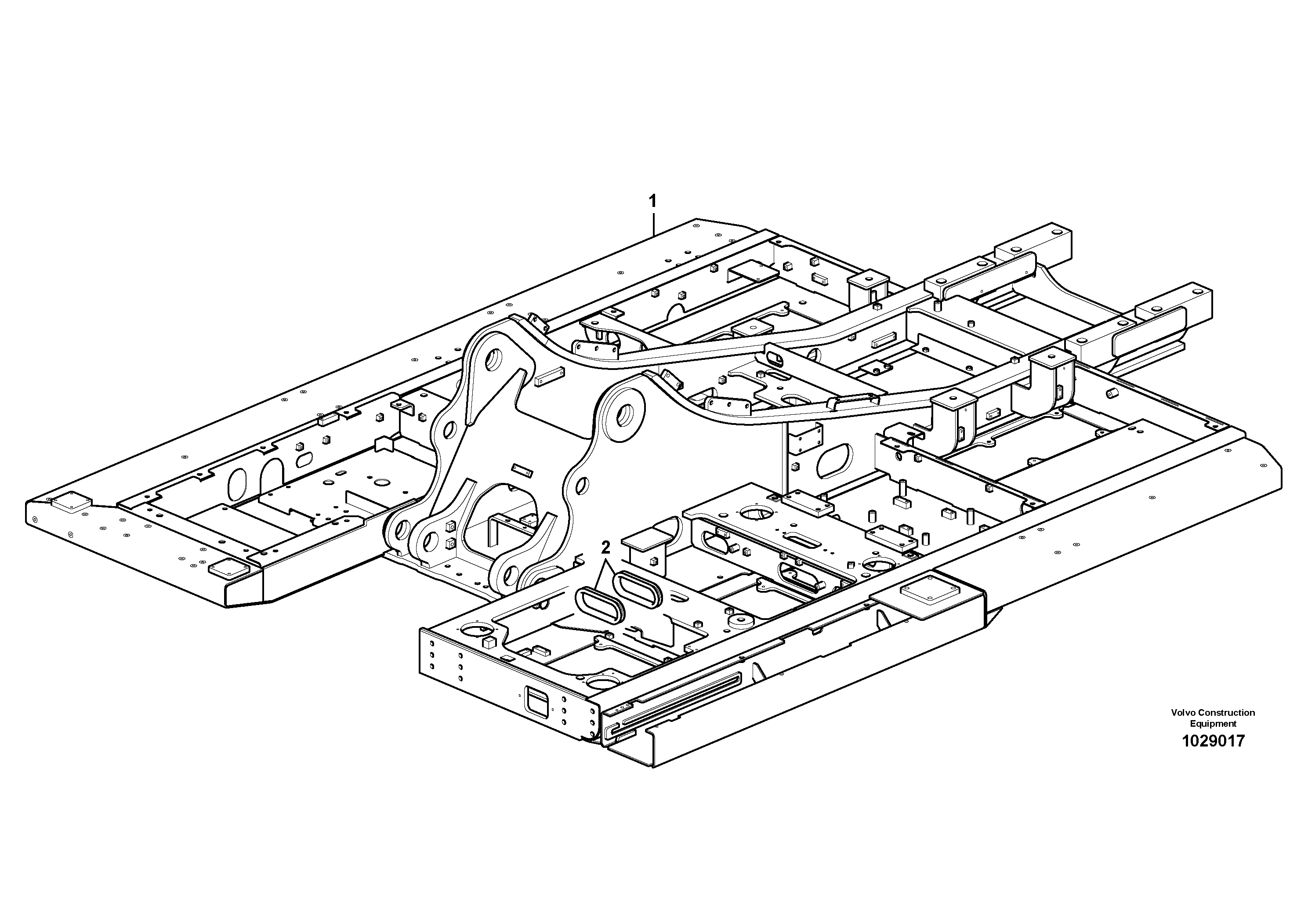 Схема запчастей Volvo FC2421C - 42428 Upper frame 