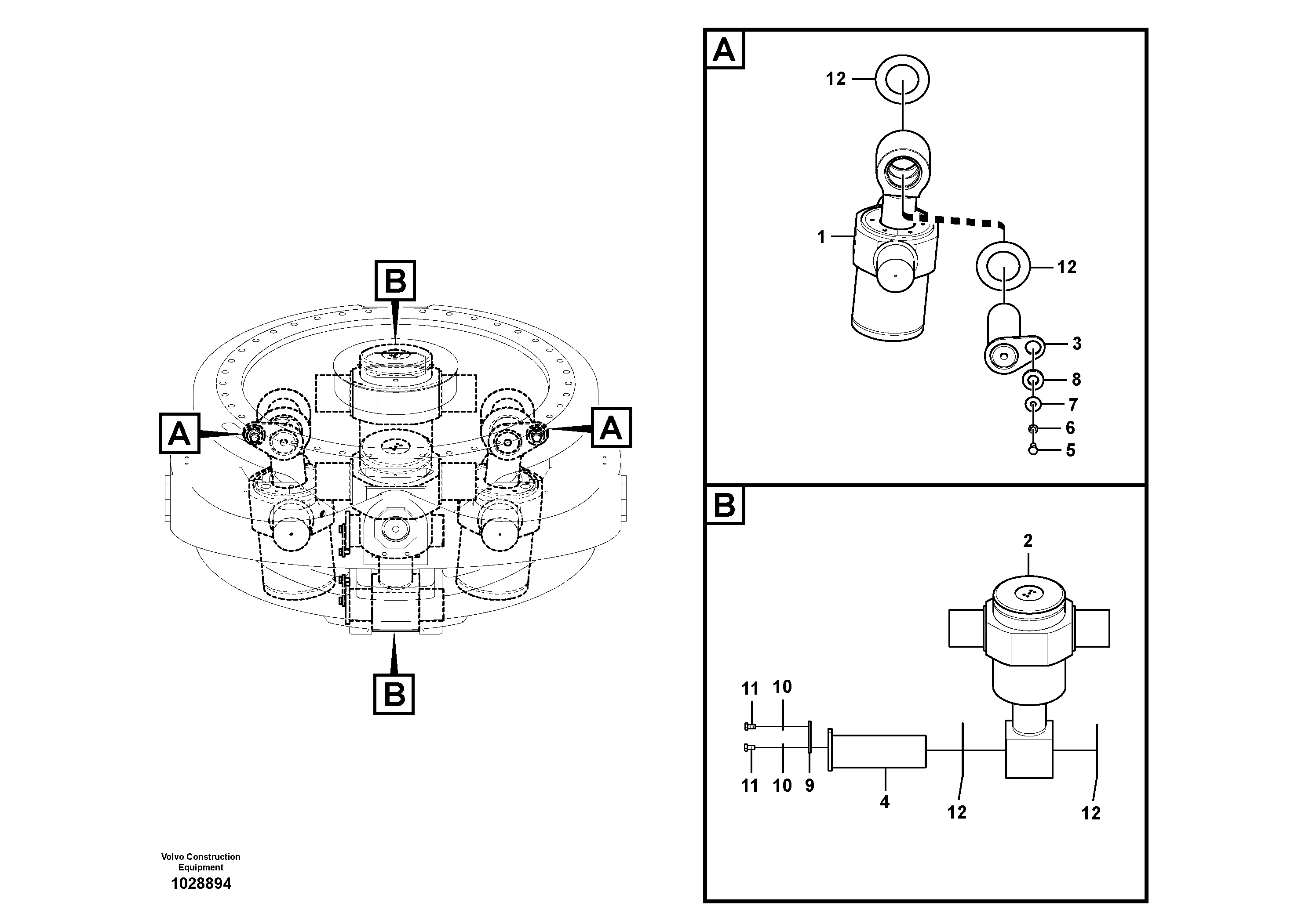 Схема запчастей Volvo FC2421C - 55149 Level system cylinder 