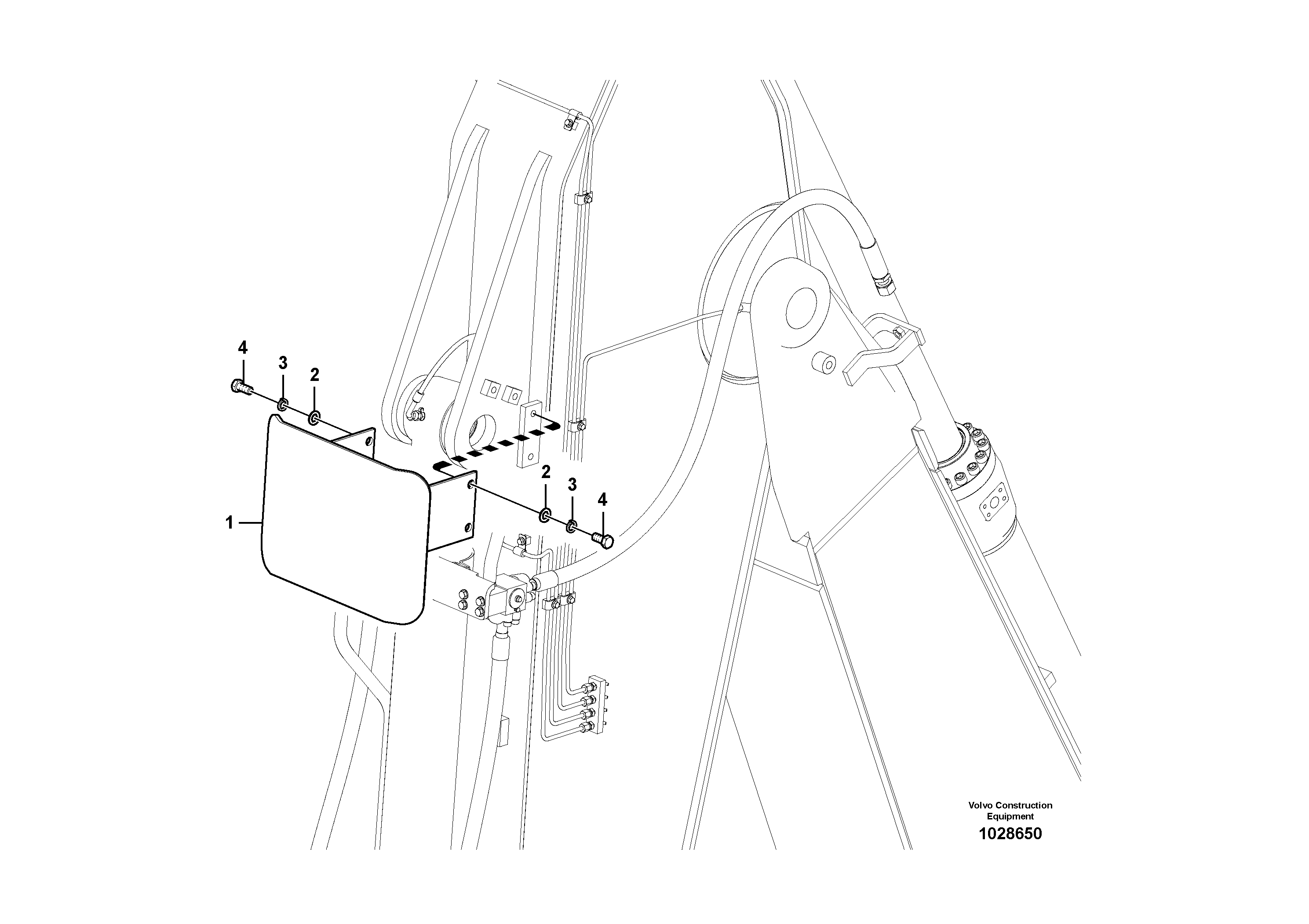 Схема запчастей Volvo FC2924C - 13803 Protecting plate 