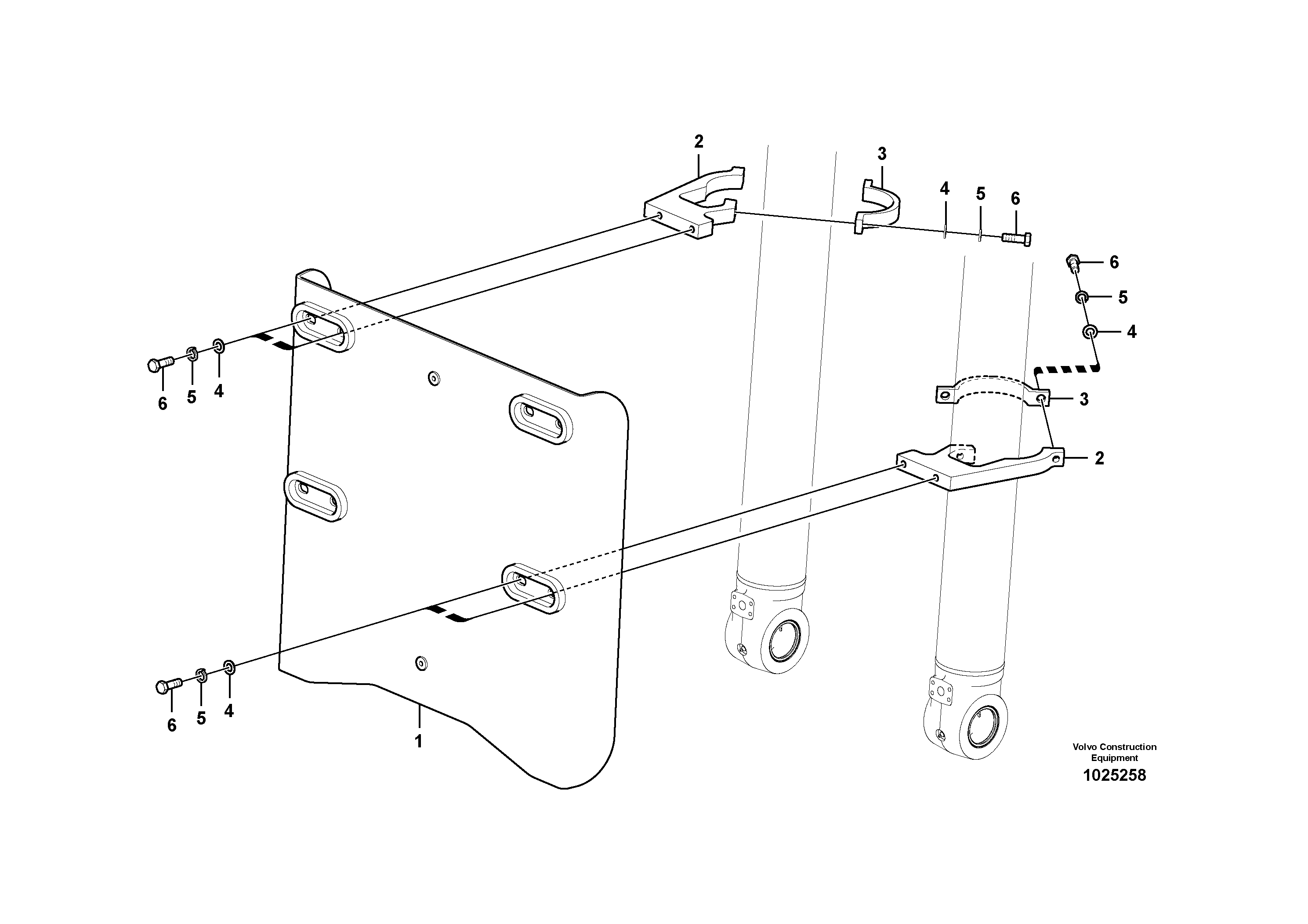 Схема запчастей Volvo FC2924C - 23524 Protecting plate 