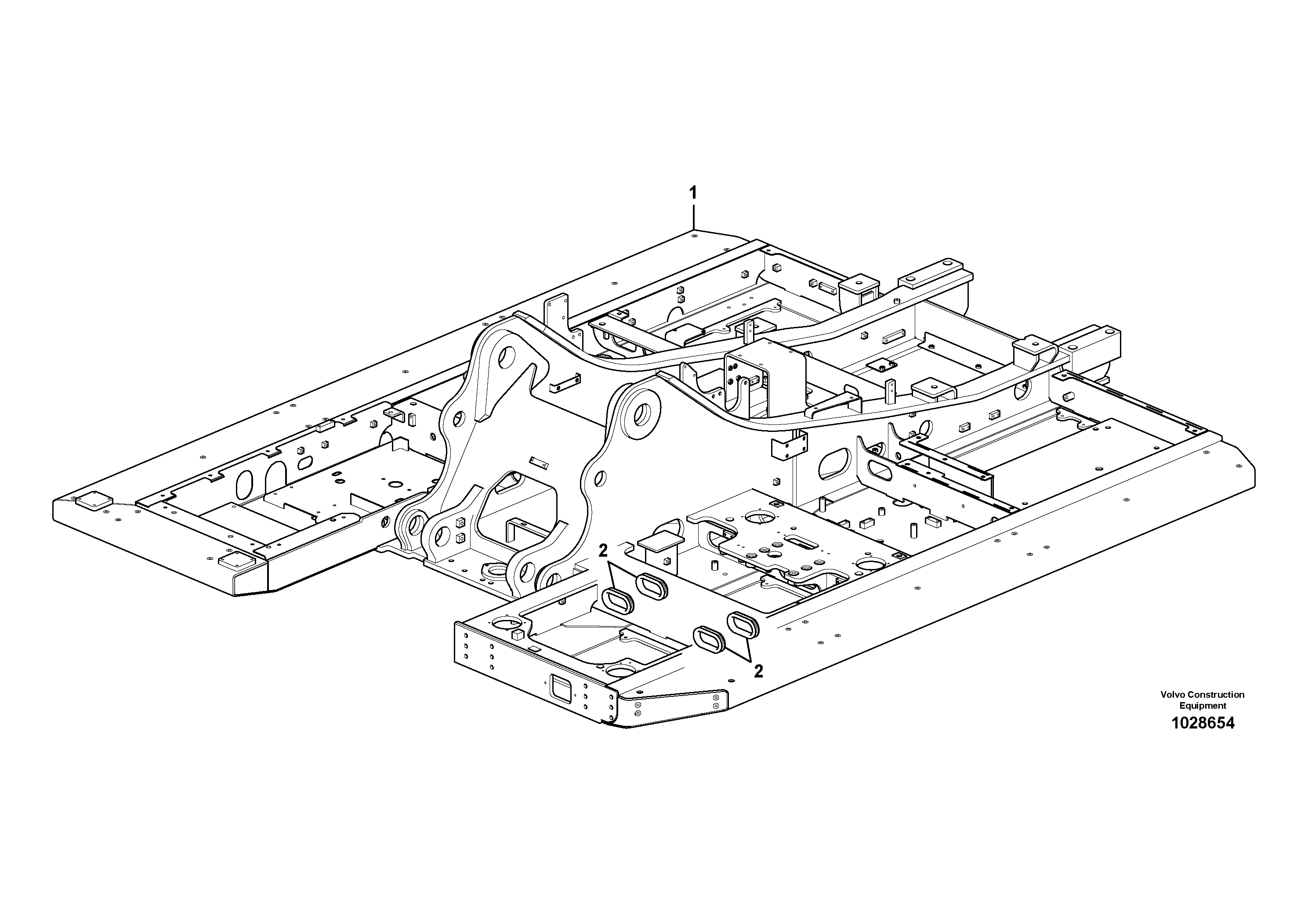 Схема запчастей Volvo FC2924C - 33862 Upper frame 