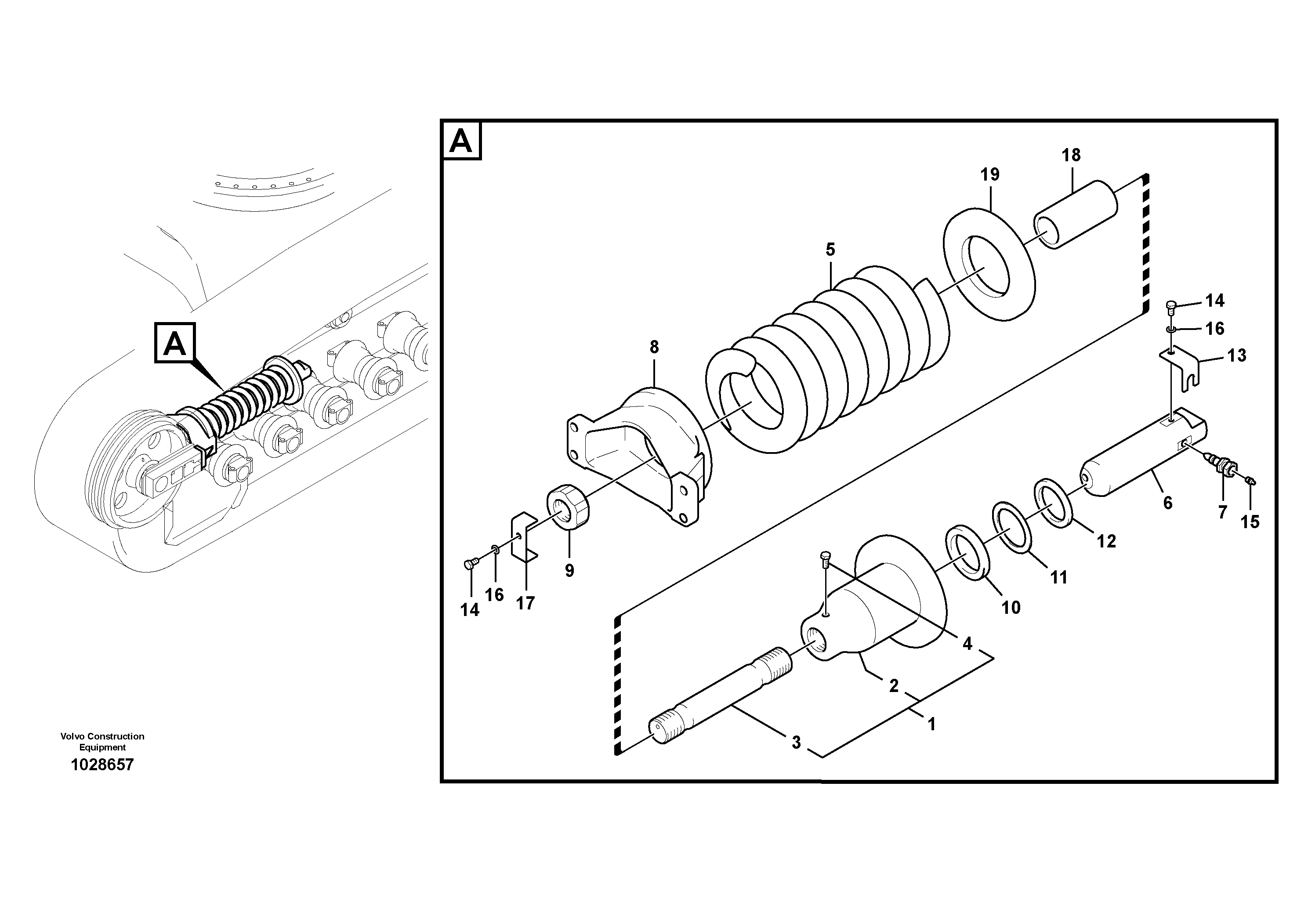 Схема запчастей Volvo FC2924C - 33567 Undercarriage, spring package 