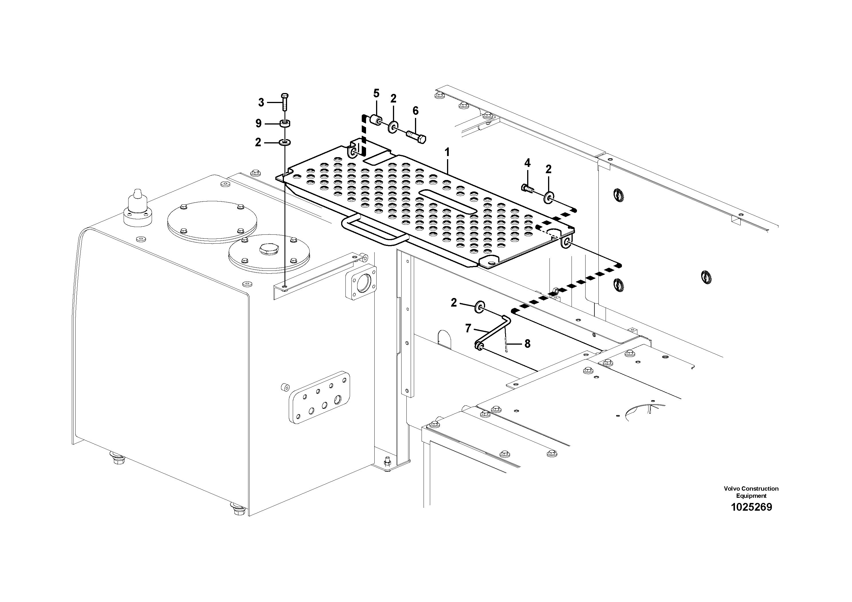 Схема запчастей Volvo FC2924C - 48691 Cover, control valve 