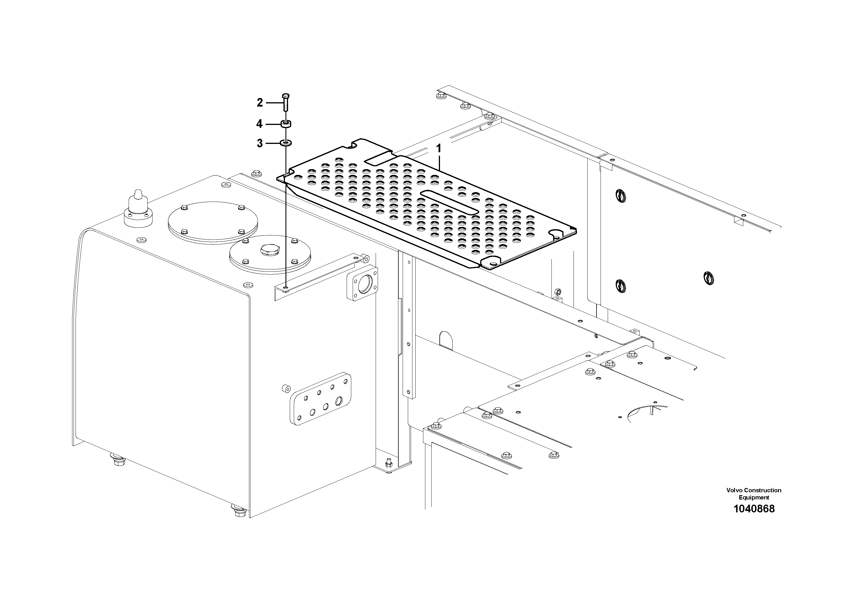 Схема запчастей Volvo FC2924C - 51295 Cover, control valve 