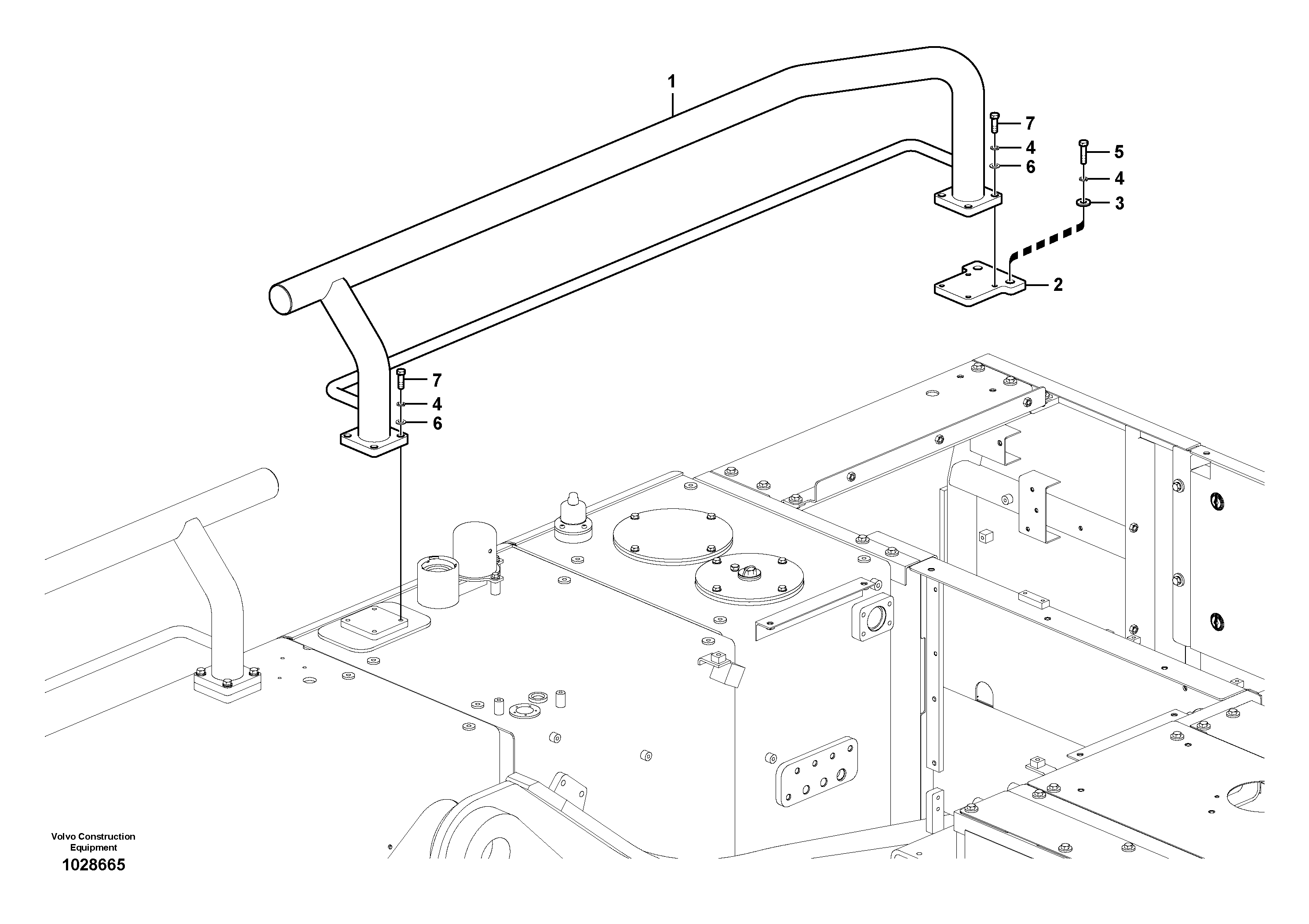 Схема запчастей Volvo FC2924C - 34935 Upper protection, Forestry 