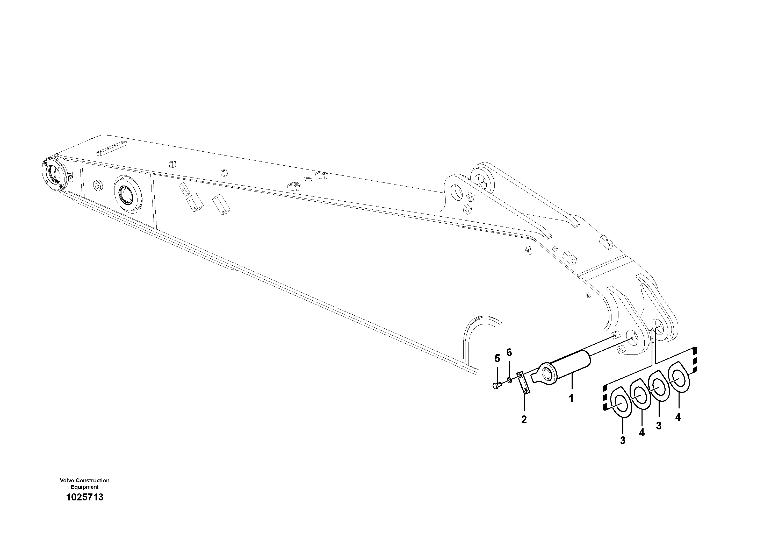 Схема запчастей Volvo FC2924C - 42689 Links to dipper arm 