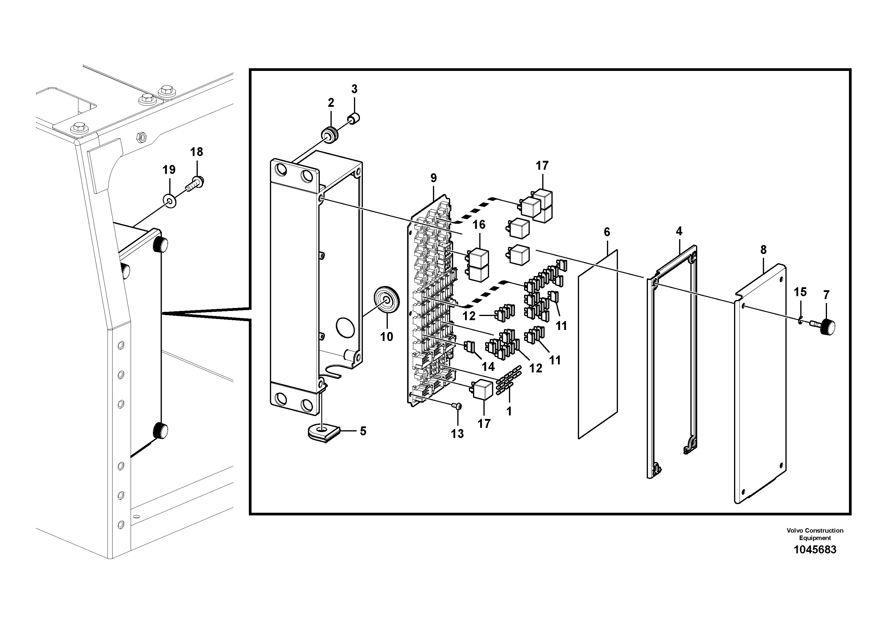 Схема запчастей Volvo FC2924C - 98792 Electrical relay 