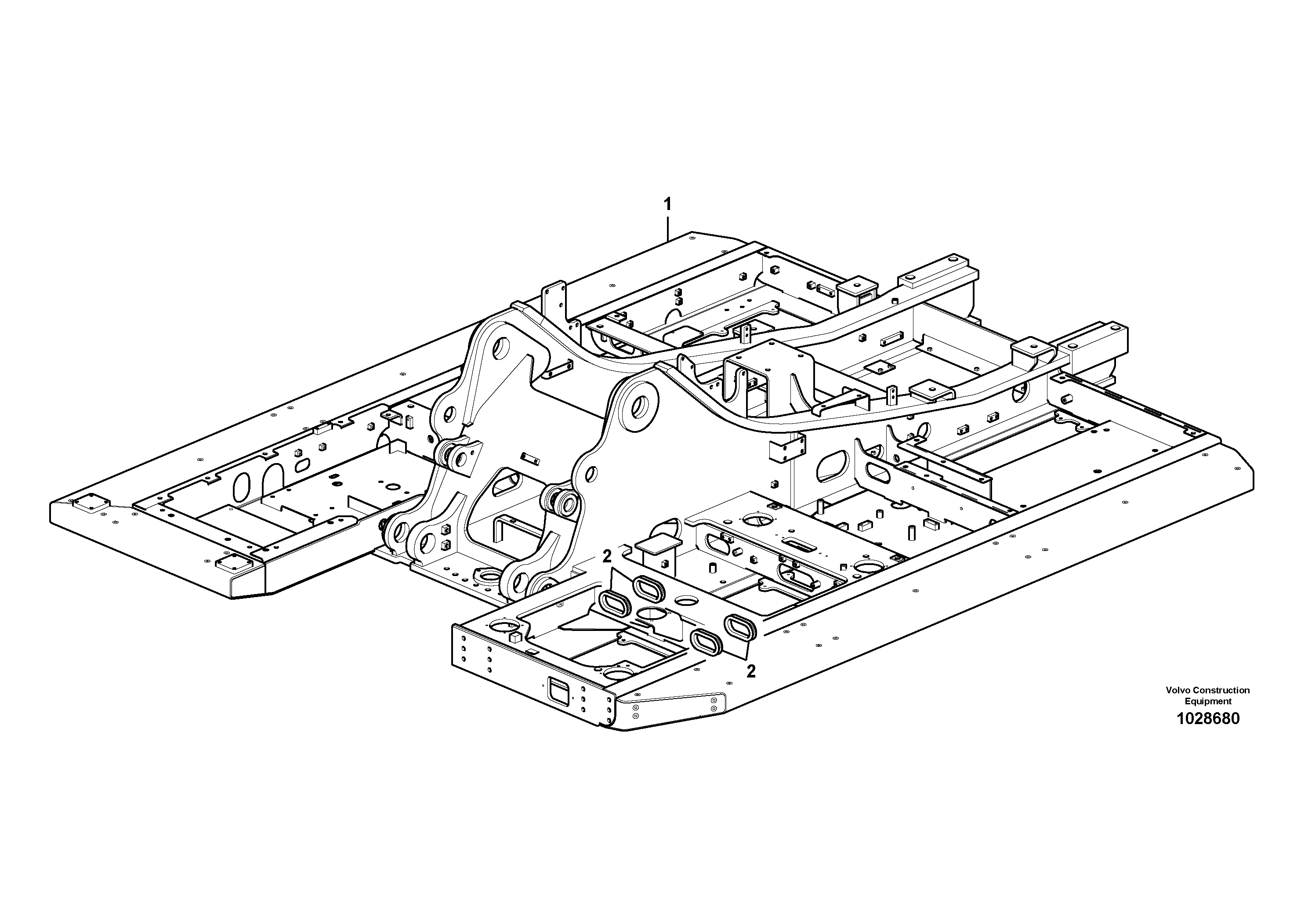 Схема запчастей Volvo FC3329C - 10152 Upper frame 