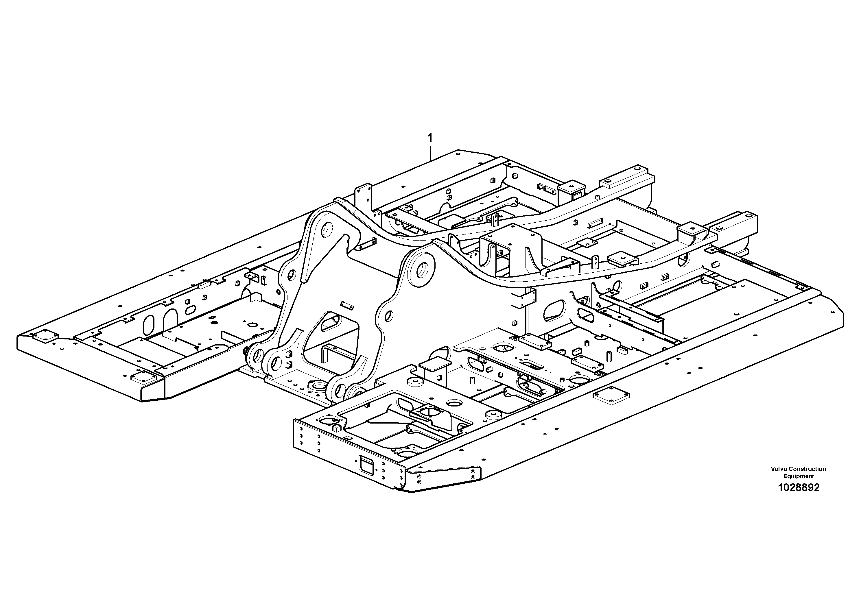 Схема запчастей Volvo FC3329C - 65346 Upper frame 