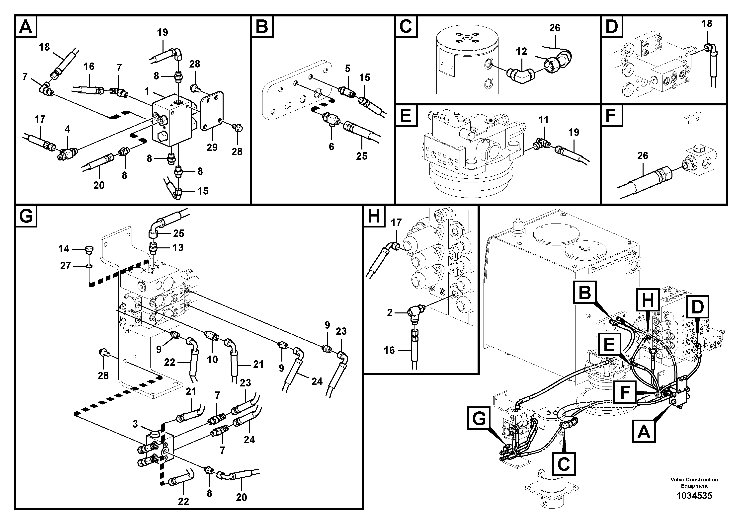 Схема запчастей Volvo FC3329C - 54228 Servo system, leveler 