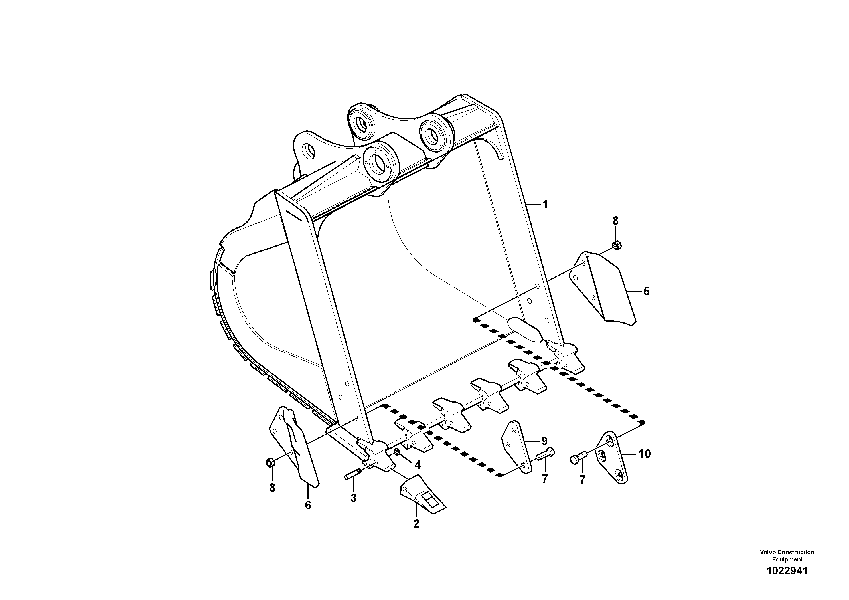 Схема запчастей Volvo FC3329C - 96020 Ковш 