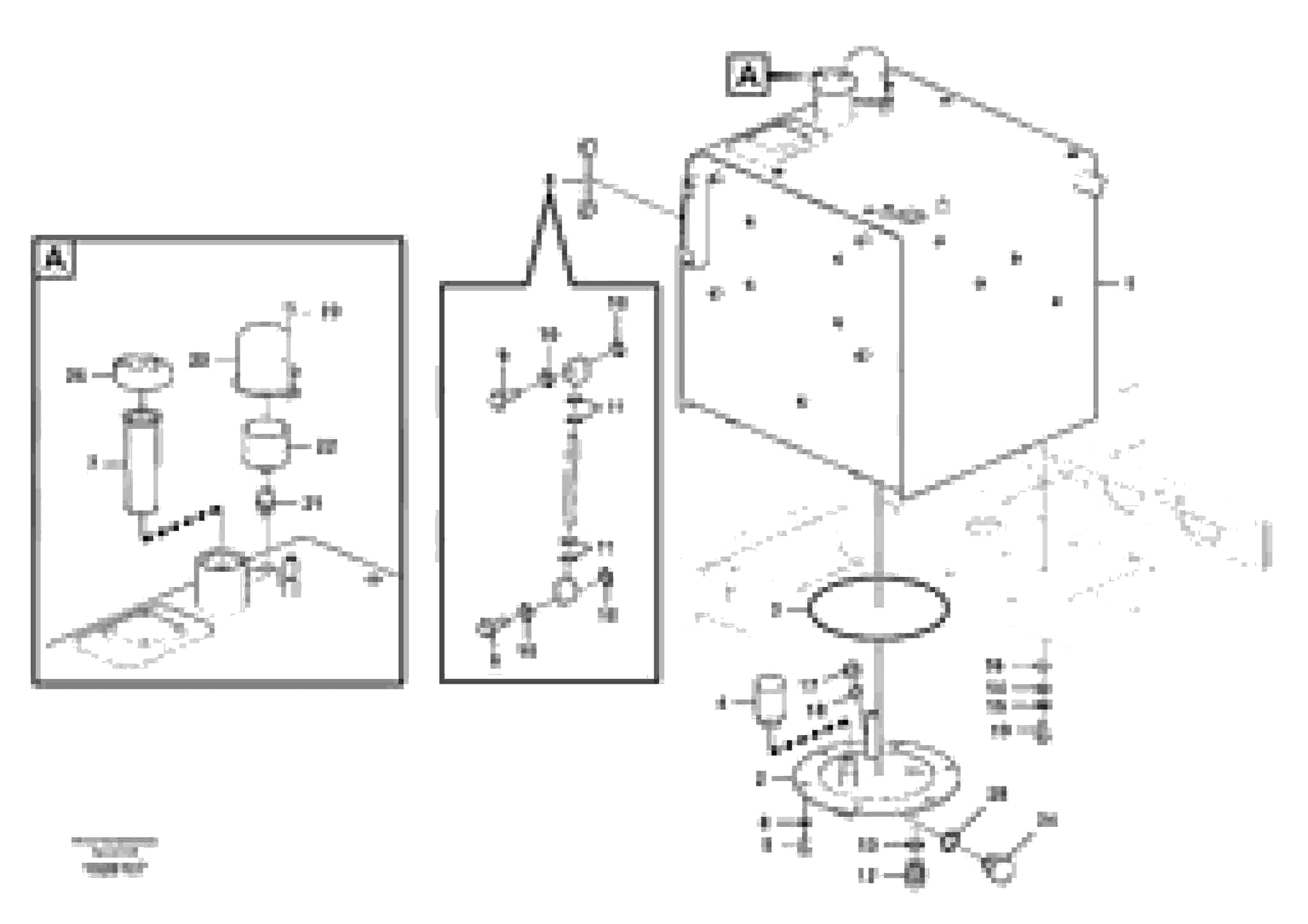 Схема запчастей Volvo FC3329C - 45390 Fuel tank with fitting parts 