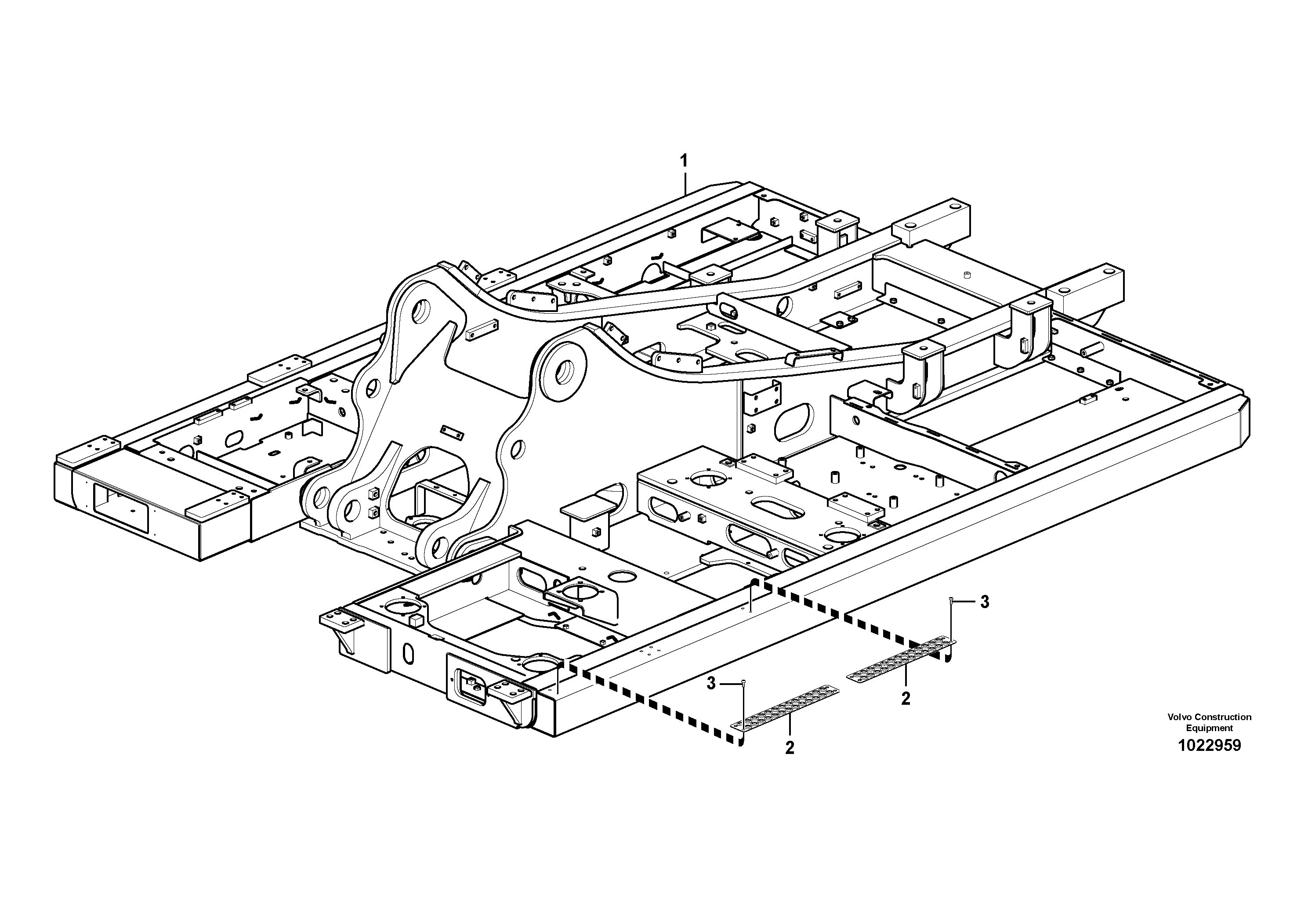 Схема запчастей Volvo FC2121C - 72885 Upper frame 