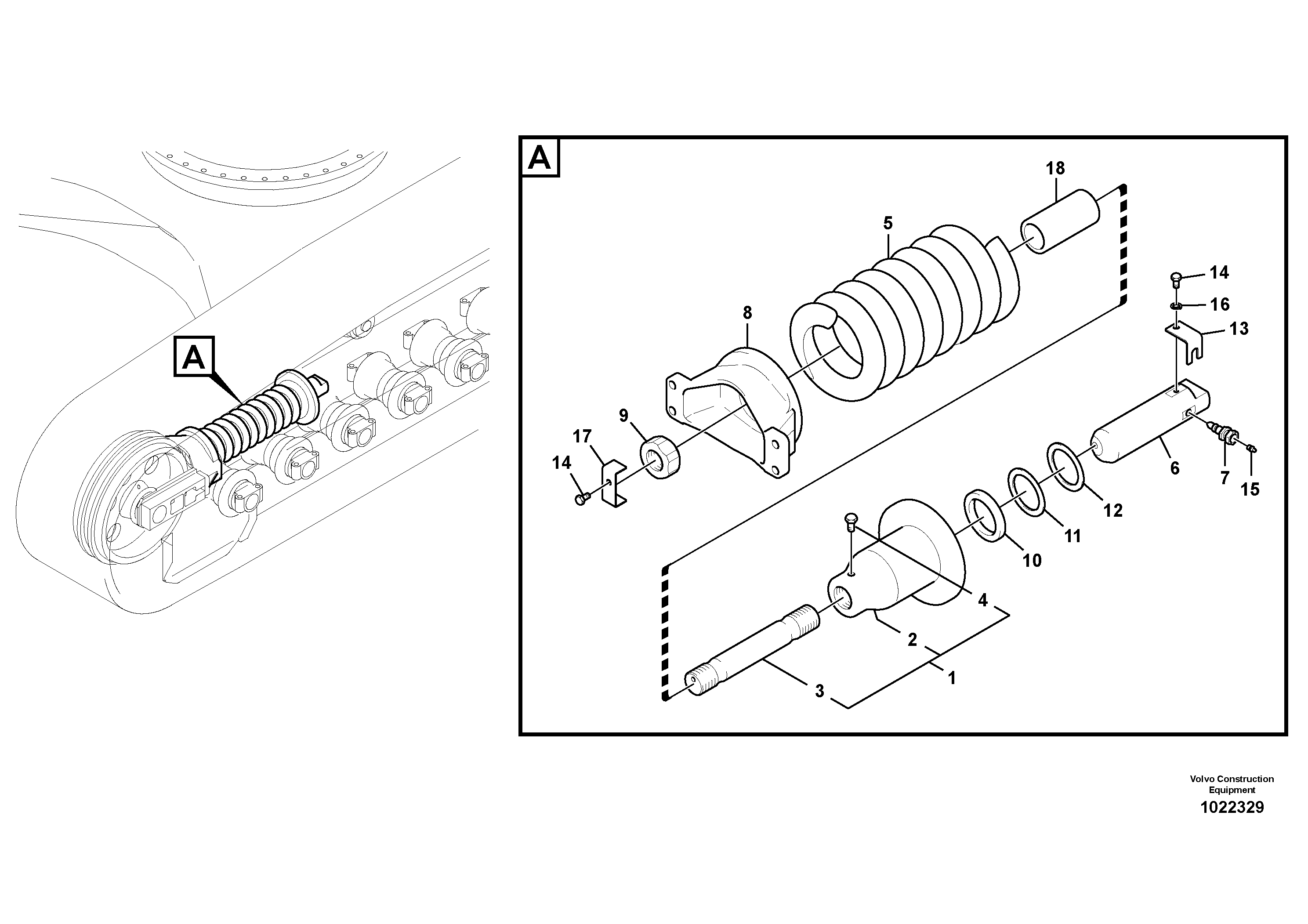 Схема запчастей Volvo FC2121C - 74660 Undercarriage, spring package 