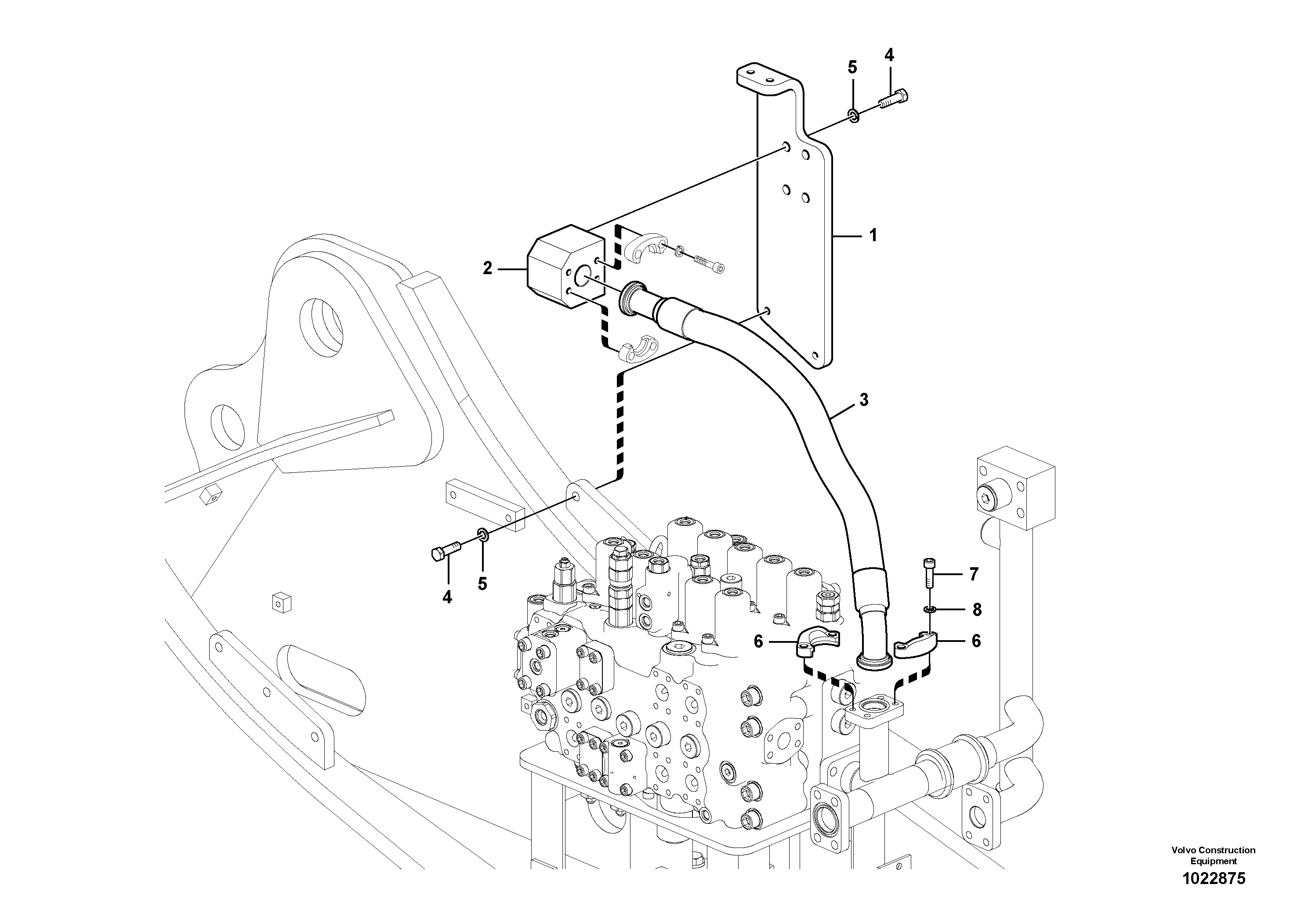 Схема запчастей Volvo FC2121C - 755 Working hydraulic, hammer and shear for return filter 